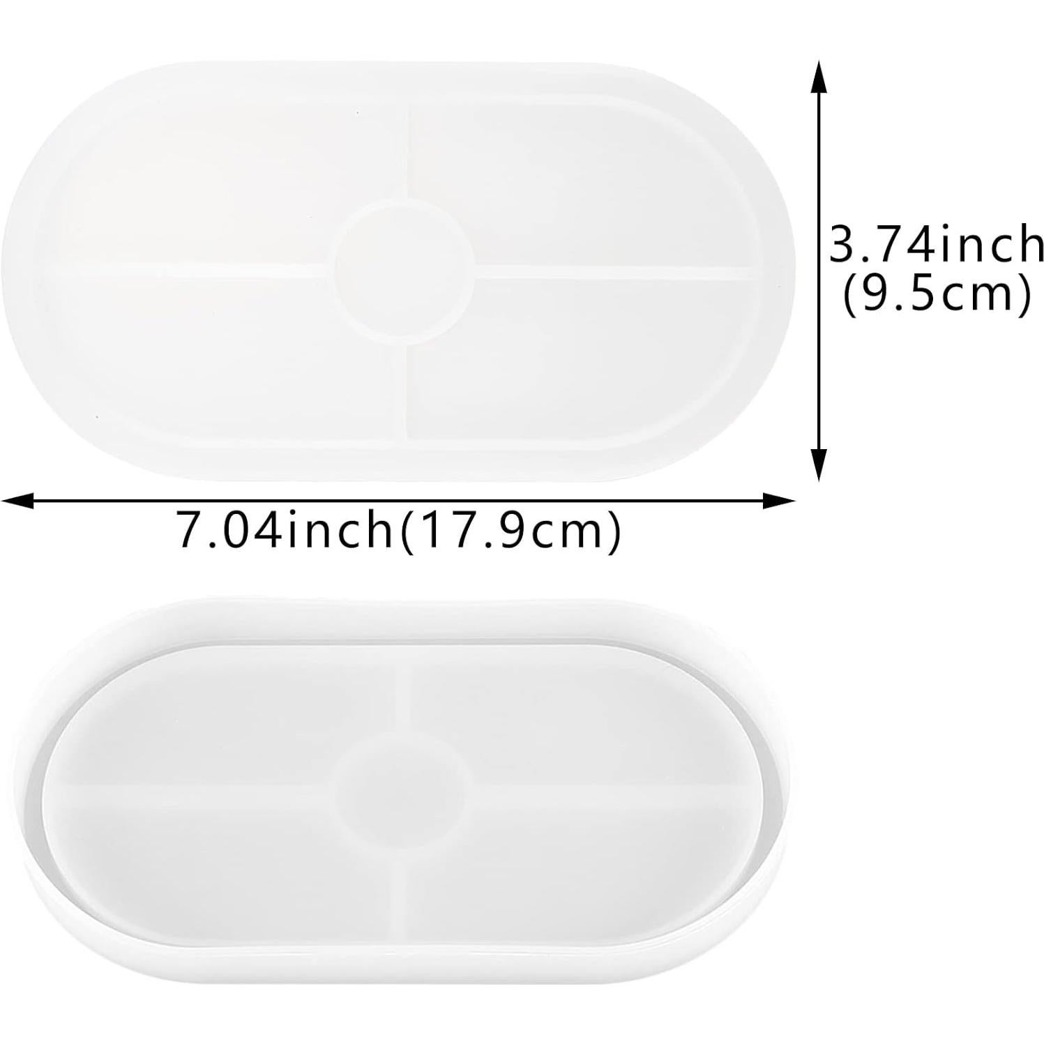 Molde de Silicona Ovalado Grande Thinslimer 3 Piezas DIY