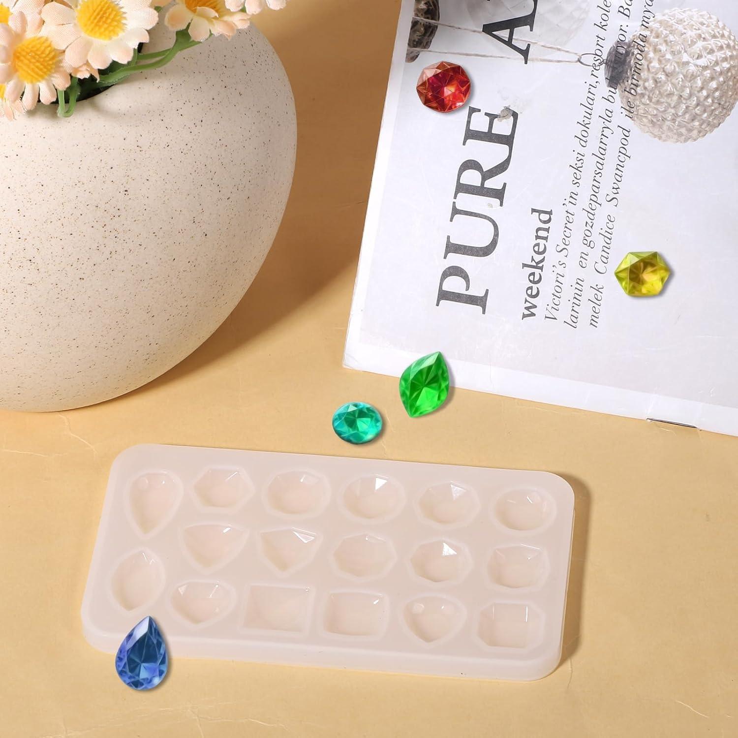 Juego de 4 Moldes de Silicona para Joyería Exclaith 11x6.2cm