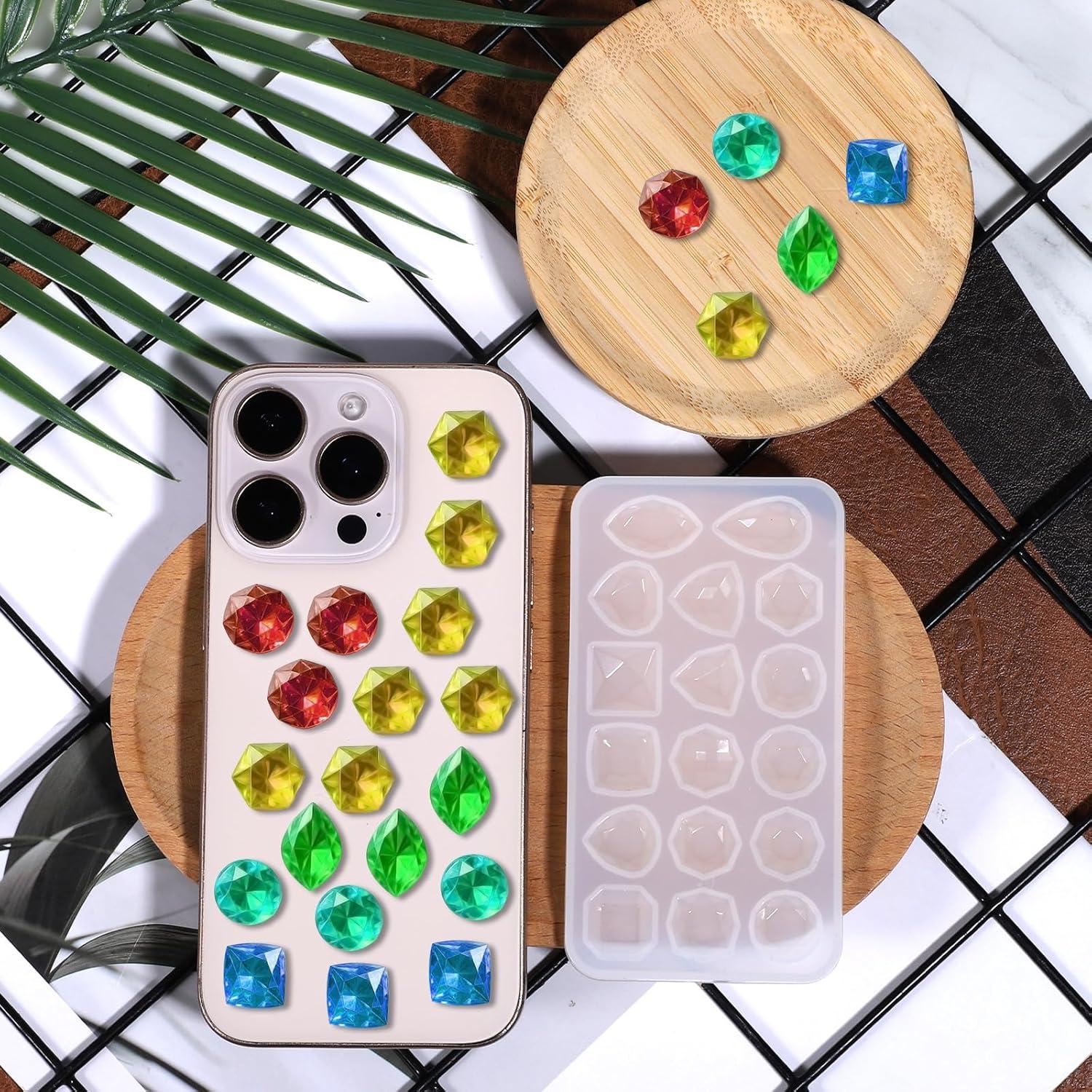 Juego de 4 Moldes de Silicona para Joyería Exclaith 11x6.2cm