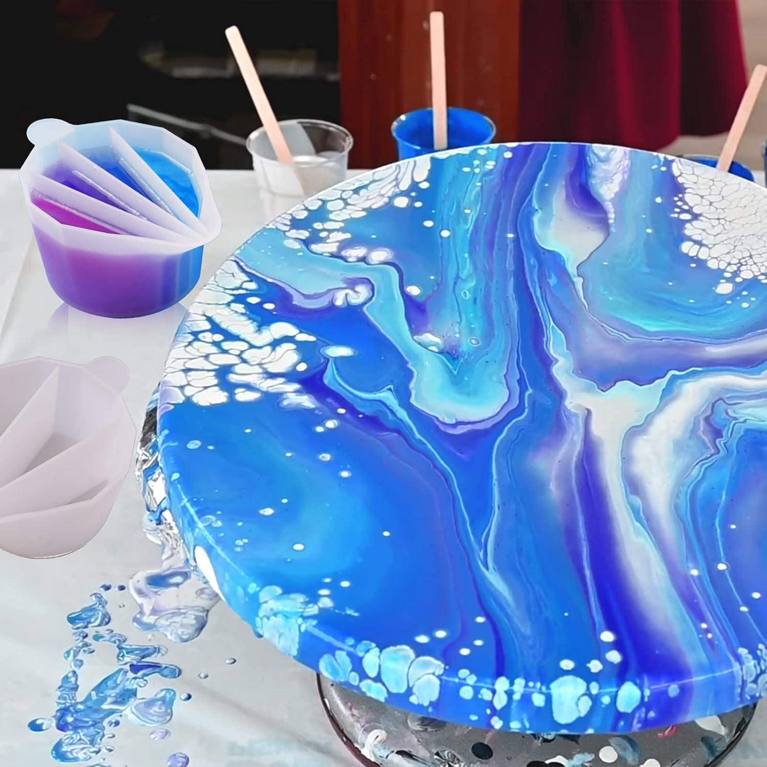 Tazas de Silicona Divididas LET'S RESIN 4 Piezas 450ml