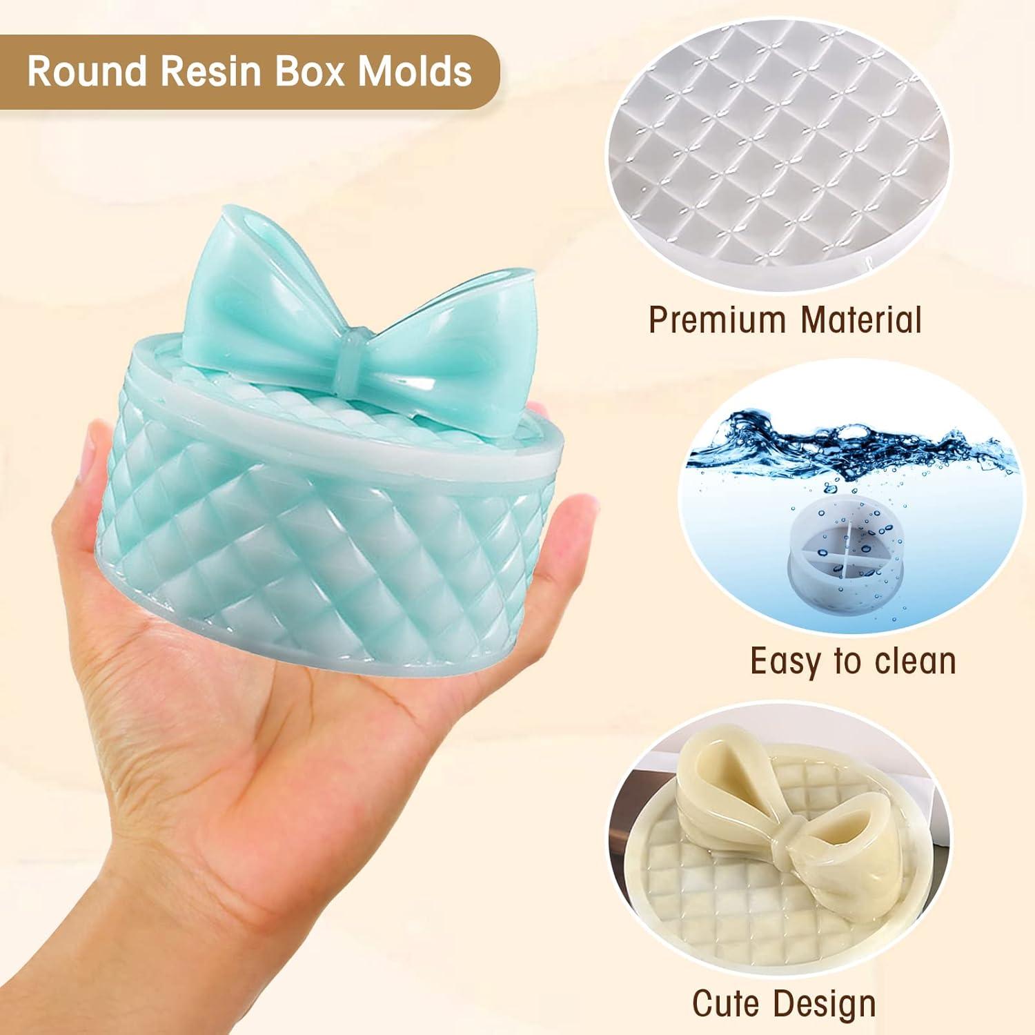 Molde de Silicona Redondo para Caja de Joyería Kunyeah