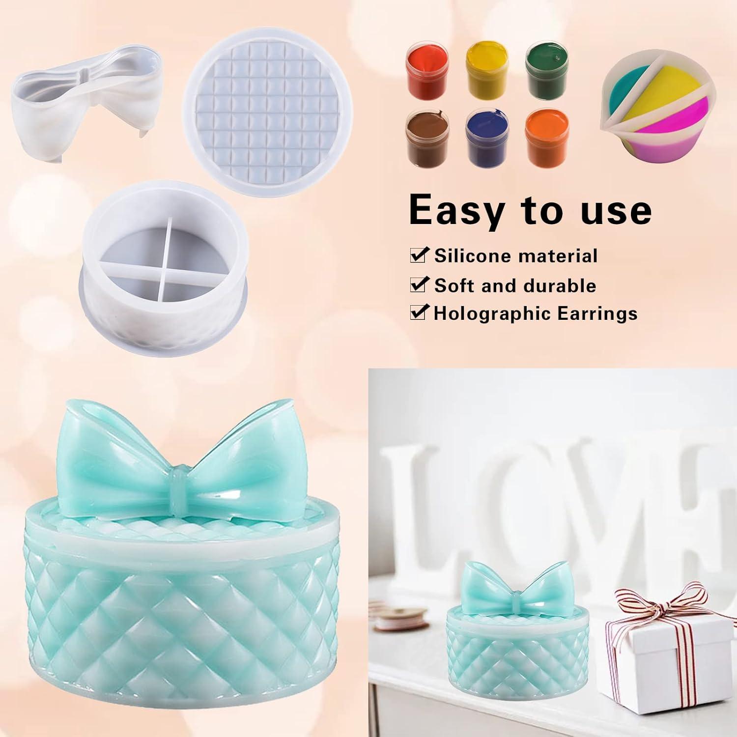 Molde de Silicona Redondo para Caja de Joyería Kunyeah