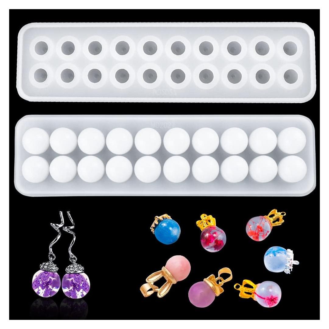 Molde de Resina Esférica FineInno, 1 Molde para Joyería