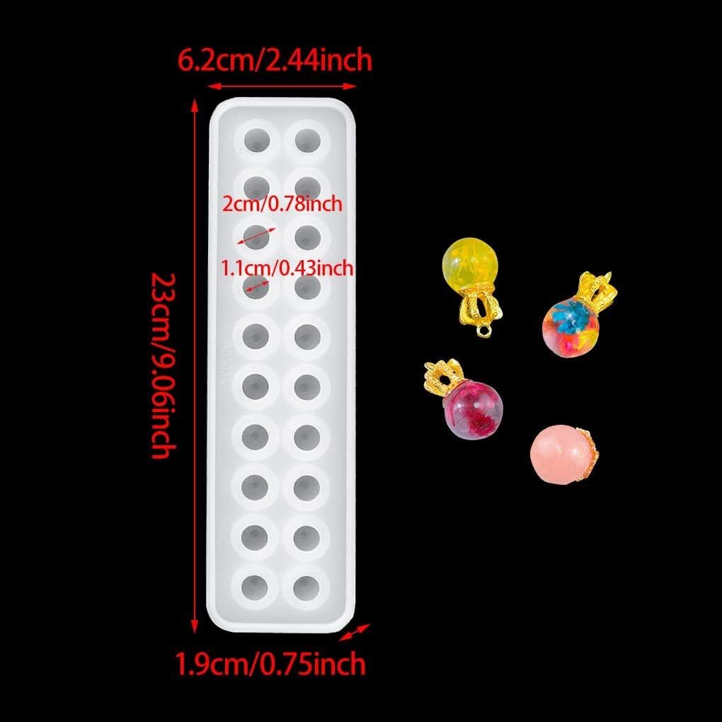 Molde de Resina Esférica FineInno, 1 Molde para Joyería