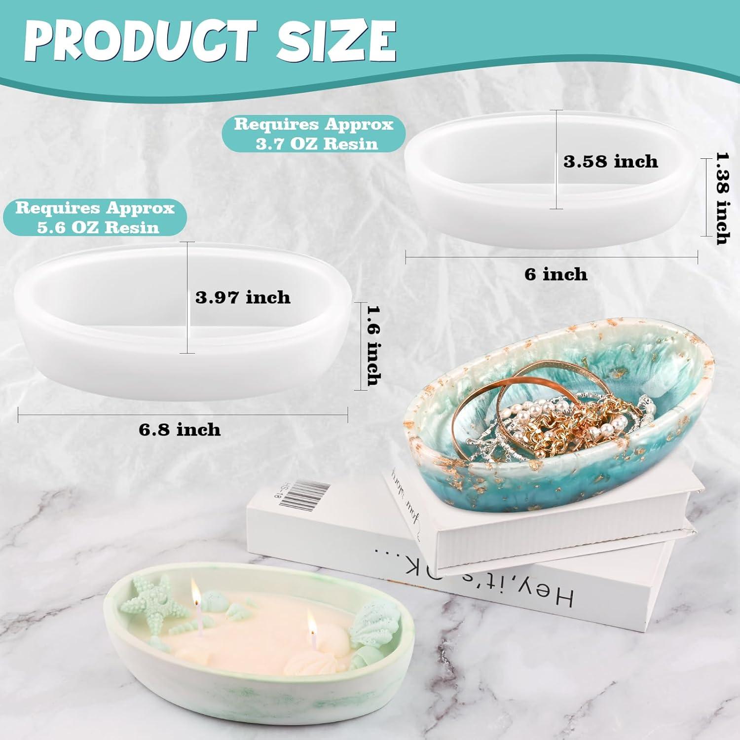 Molde de Silicona Ovalado Actvty para Resina - 2 Piezas