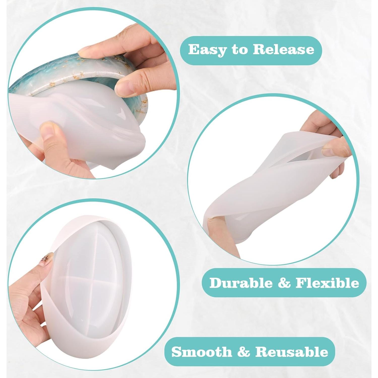 Molde de Silicona Ovalado Actvty para Resina - 2 Piezas