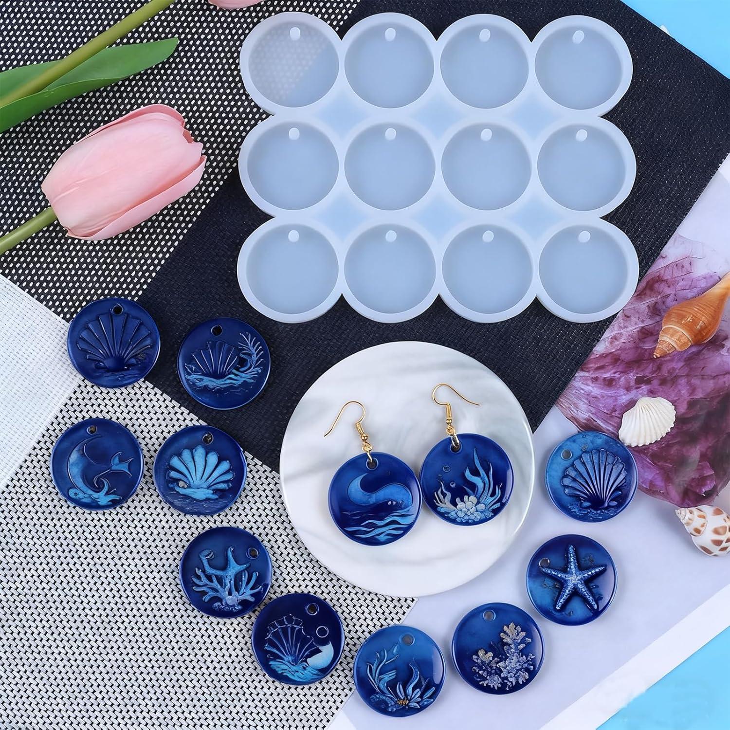 Moldes de Silicona para Resina YRIHJIXQ 2 Piezas 20x15 cm