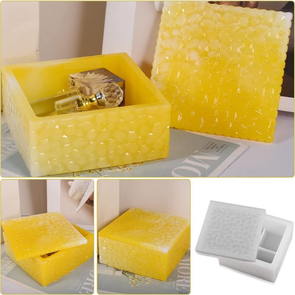 Caja de Almacenamiento de Silicona FineInno 11.5x11.5cm Apilable