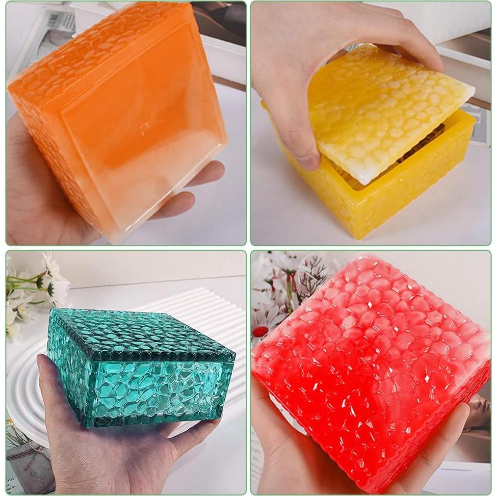 Caja de Almacenamiento de Silicona FineInno 11.5x11.5cm Apilable