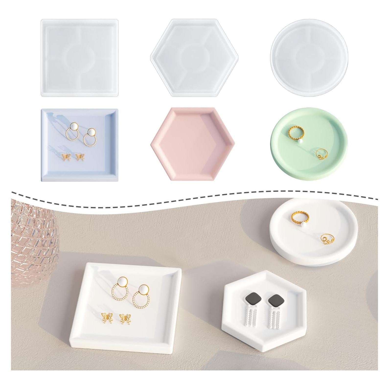 Kit de Moldes de Silicona para Posavasos RESIN GO - 8.13 cm