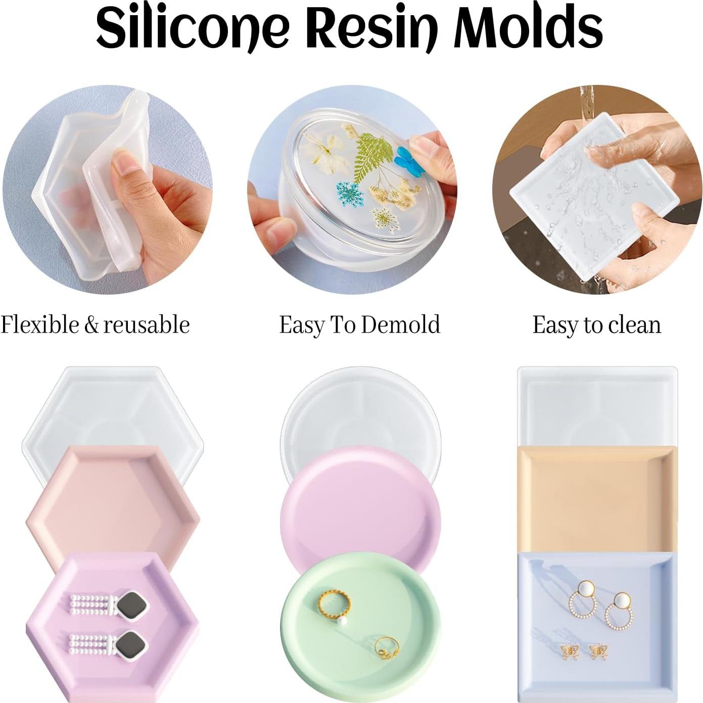 Kit de Moldes de Silicona para Posavasos RESIN GO - 8.13 cm
