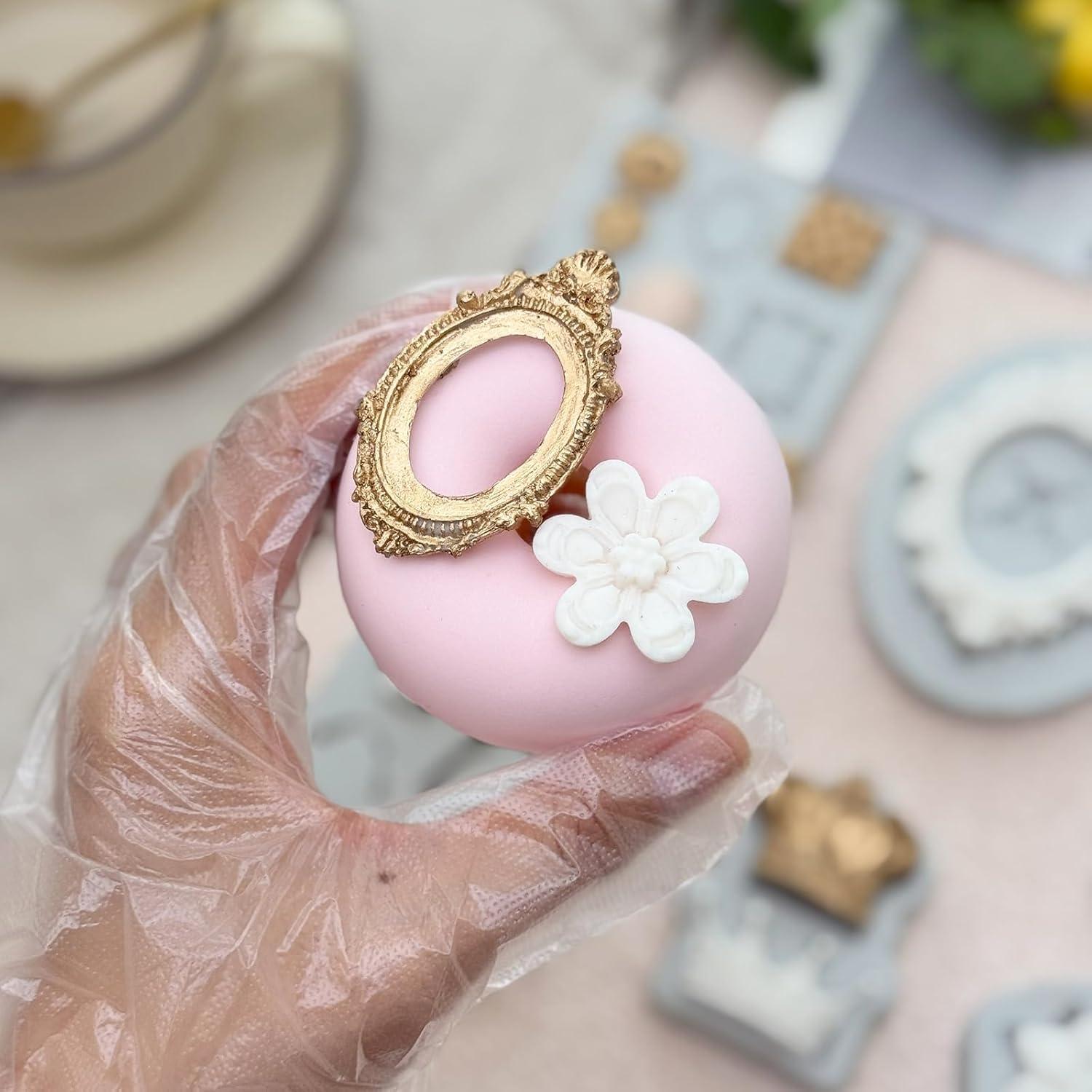 Molde de Silicona para Fondant Vintage 7 Piezas LLchunyun