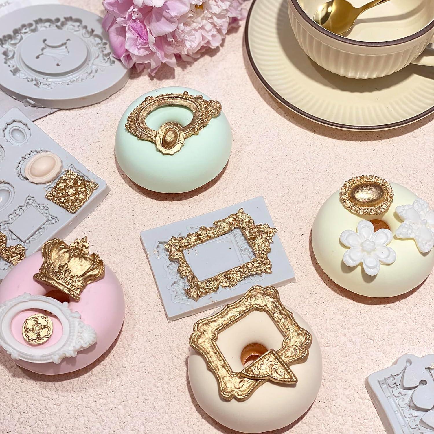 Molde de Silicona para Fondant Vintage 7 Piezas LLchunyun