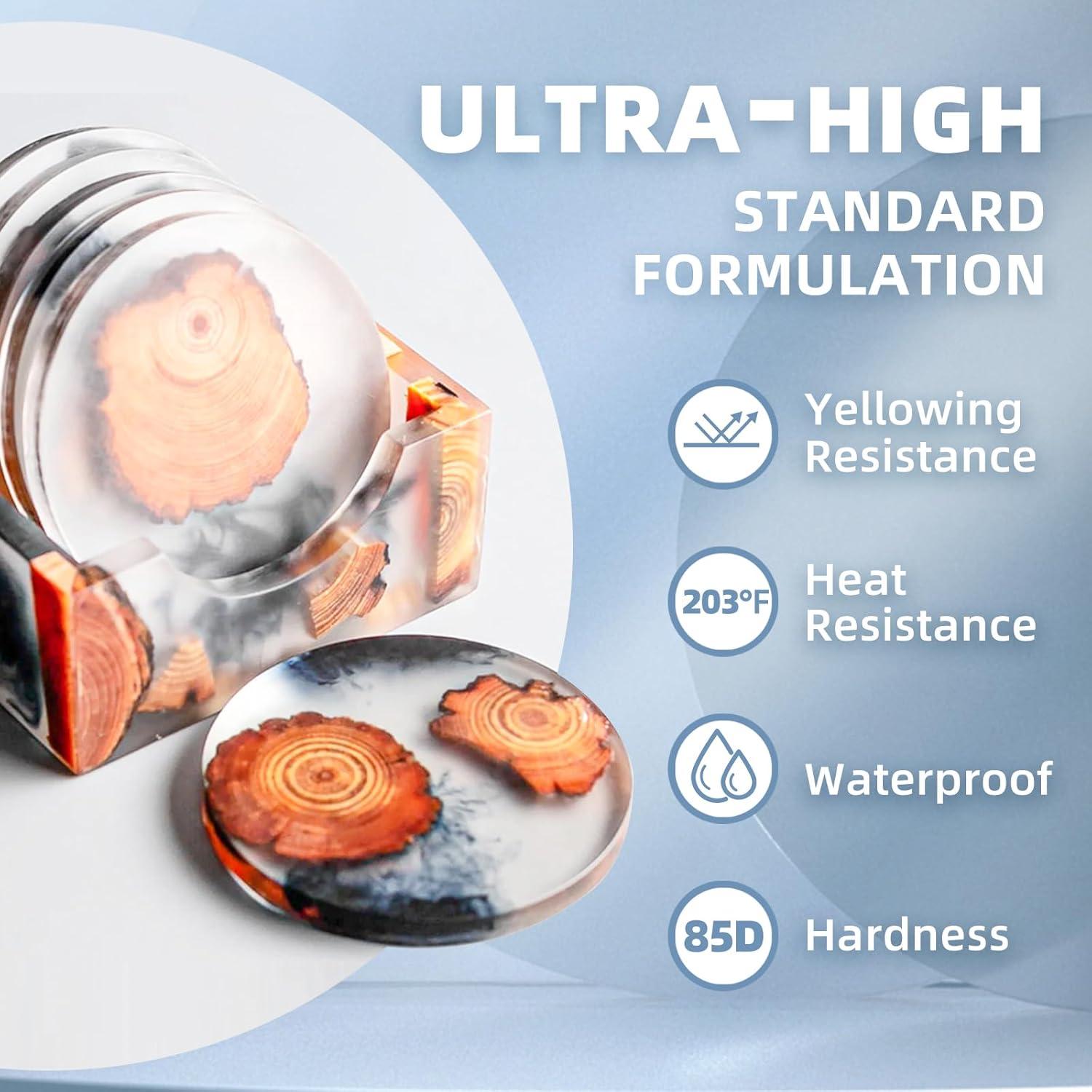 Kit de Resina Epoxi Cristalina TAKIMO 68oz - Sin Burbujas