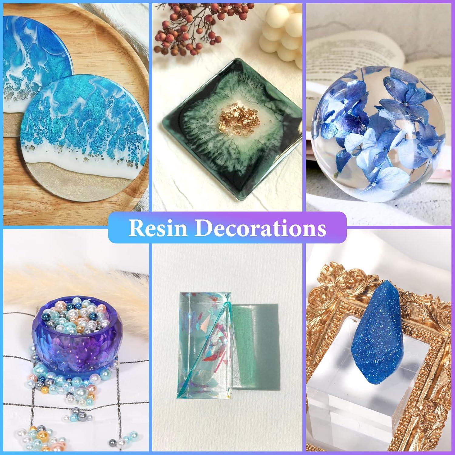 KISREL Kit de Moldes de Silicona para Resina Epóxica 12PCS