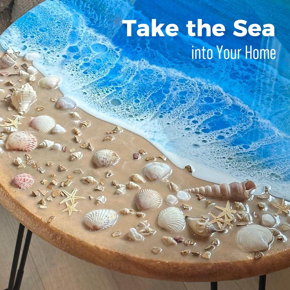 Kit de Resina Epóxica TQELFSS 8 OZ, Curado Rápido y Autonivelante