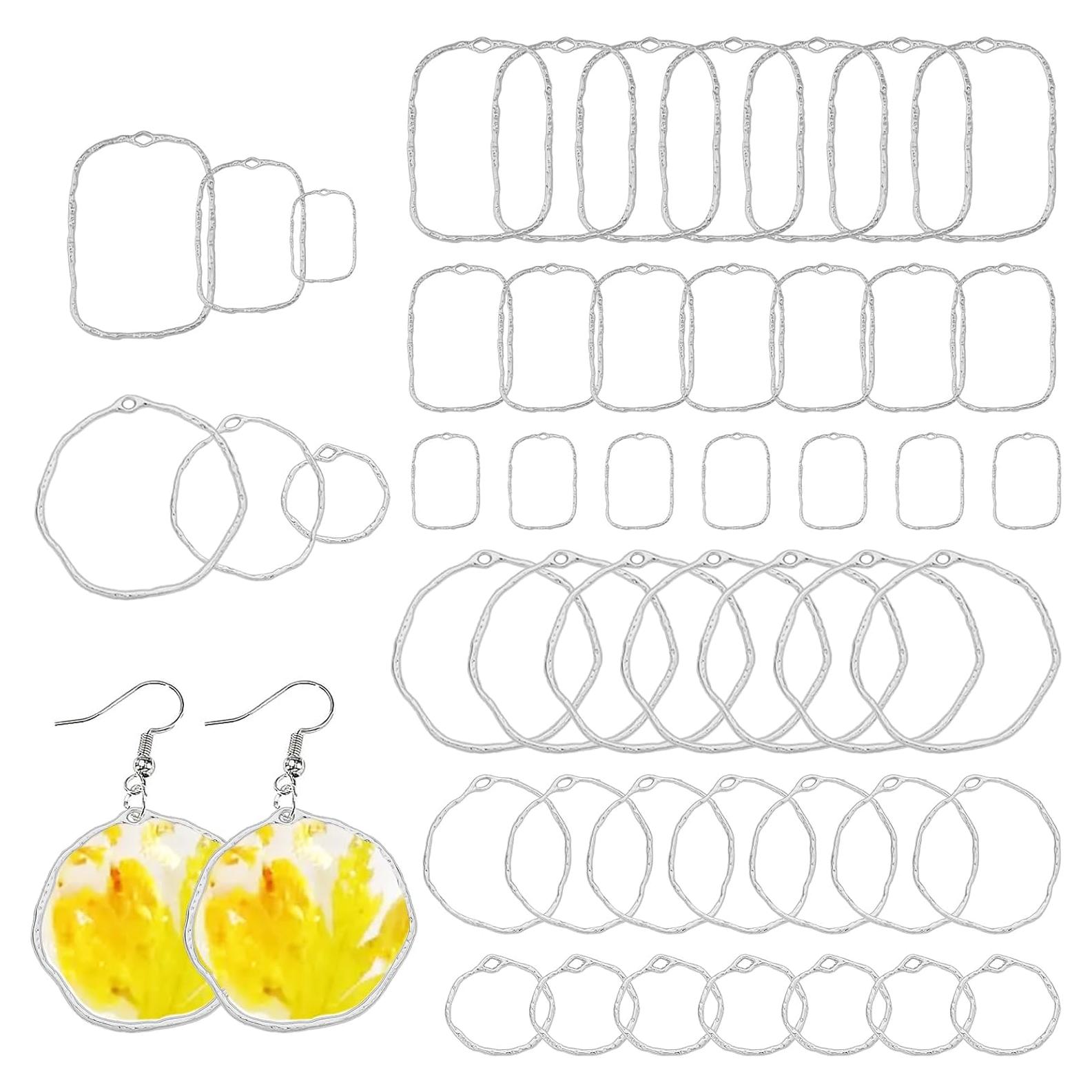 CHGCRAFT 48 Piezas Colgantes Abiertos Aleación para DIY