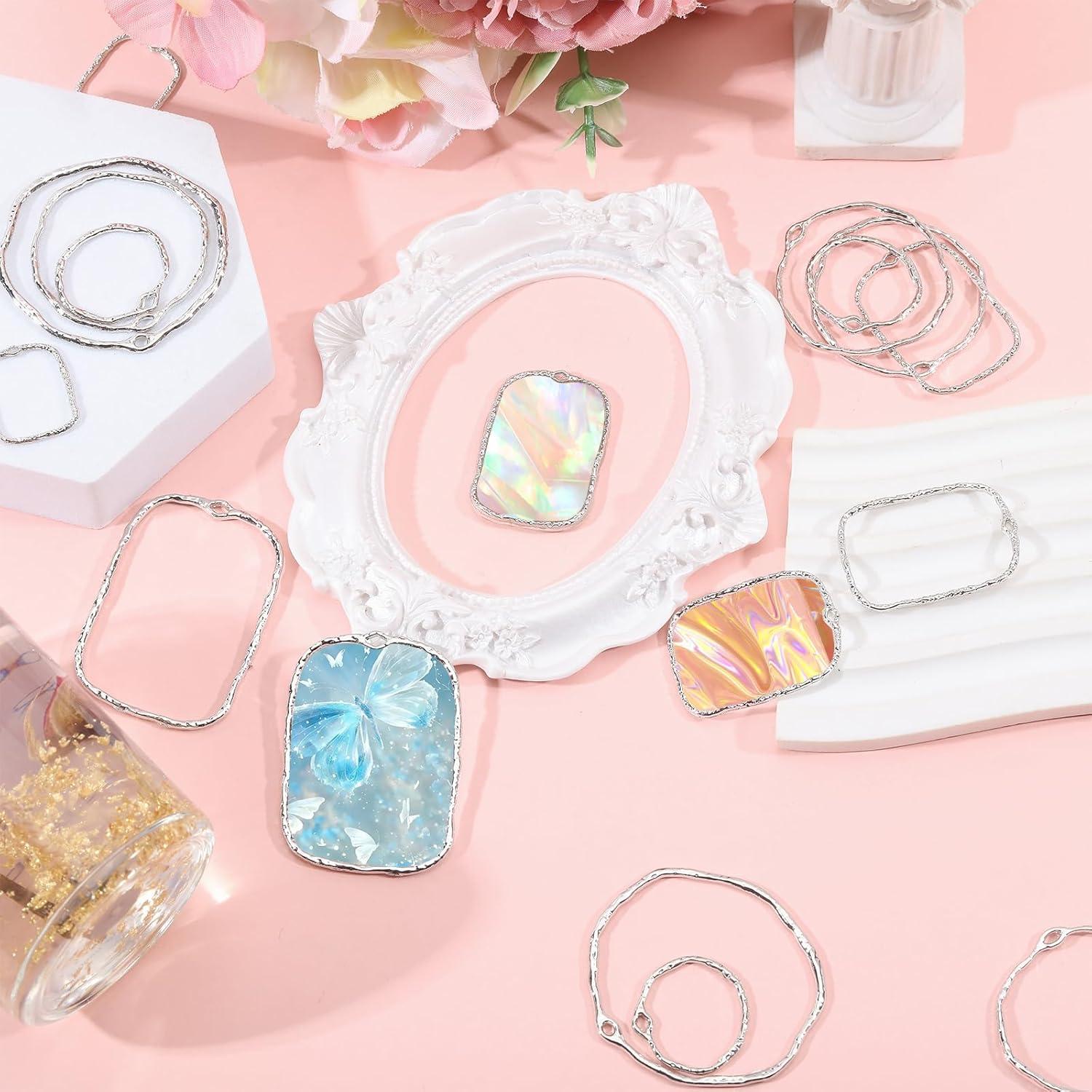 CHGCRAFT 48 Piezas Colgantes Abiertos Aleación para DIY