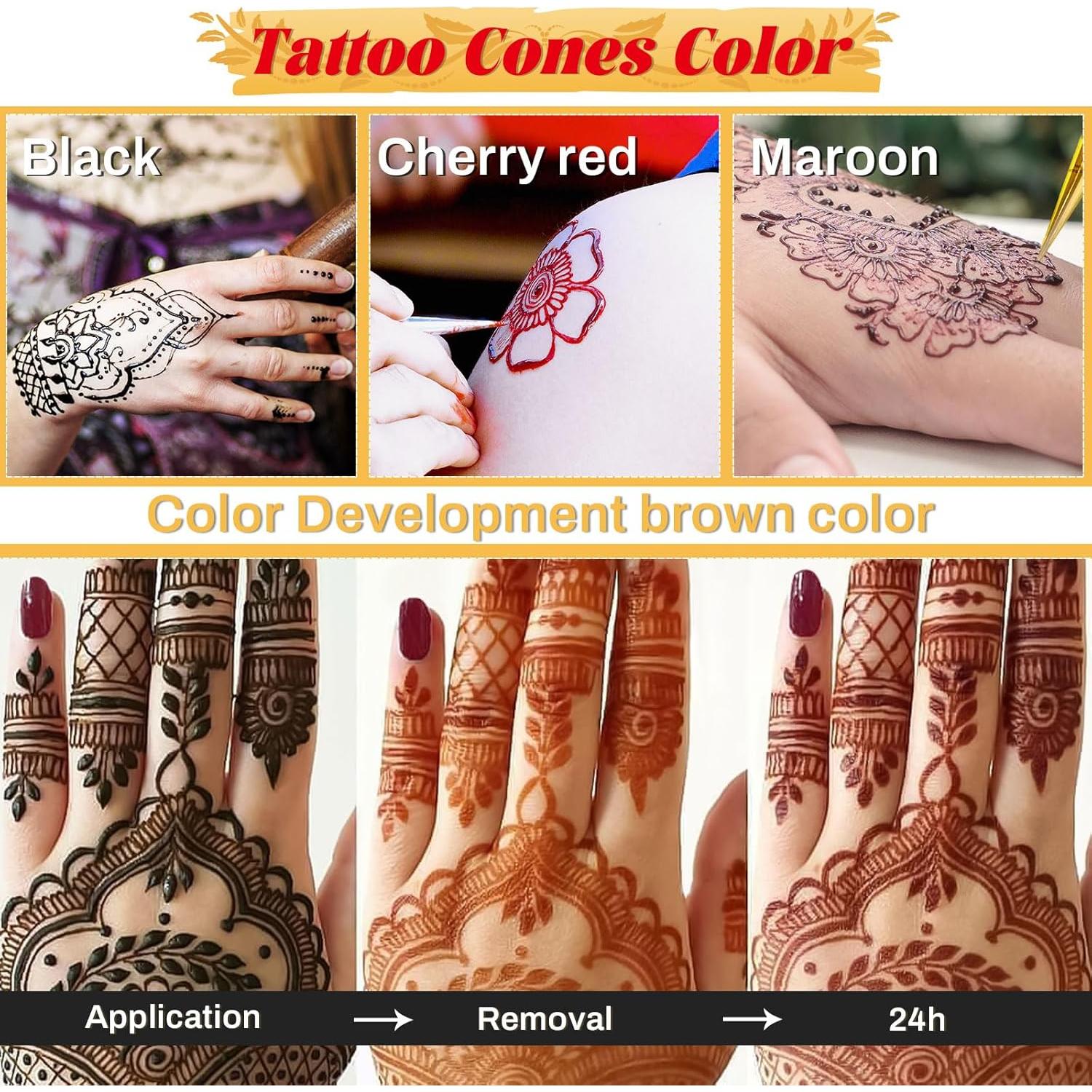 Kit de Tatuajes Temporales InkForge 8 Piezas 4 Colores