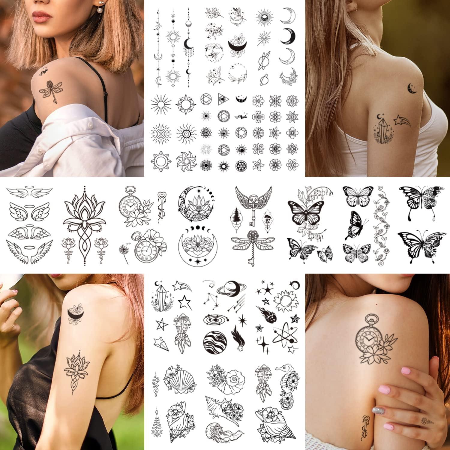 Tatuajes Temporales Cerlaza 61 Hojas 275 Estilos Realistas