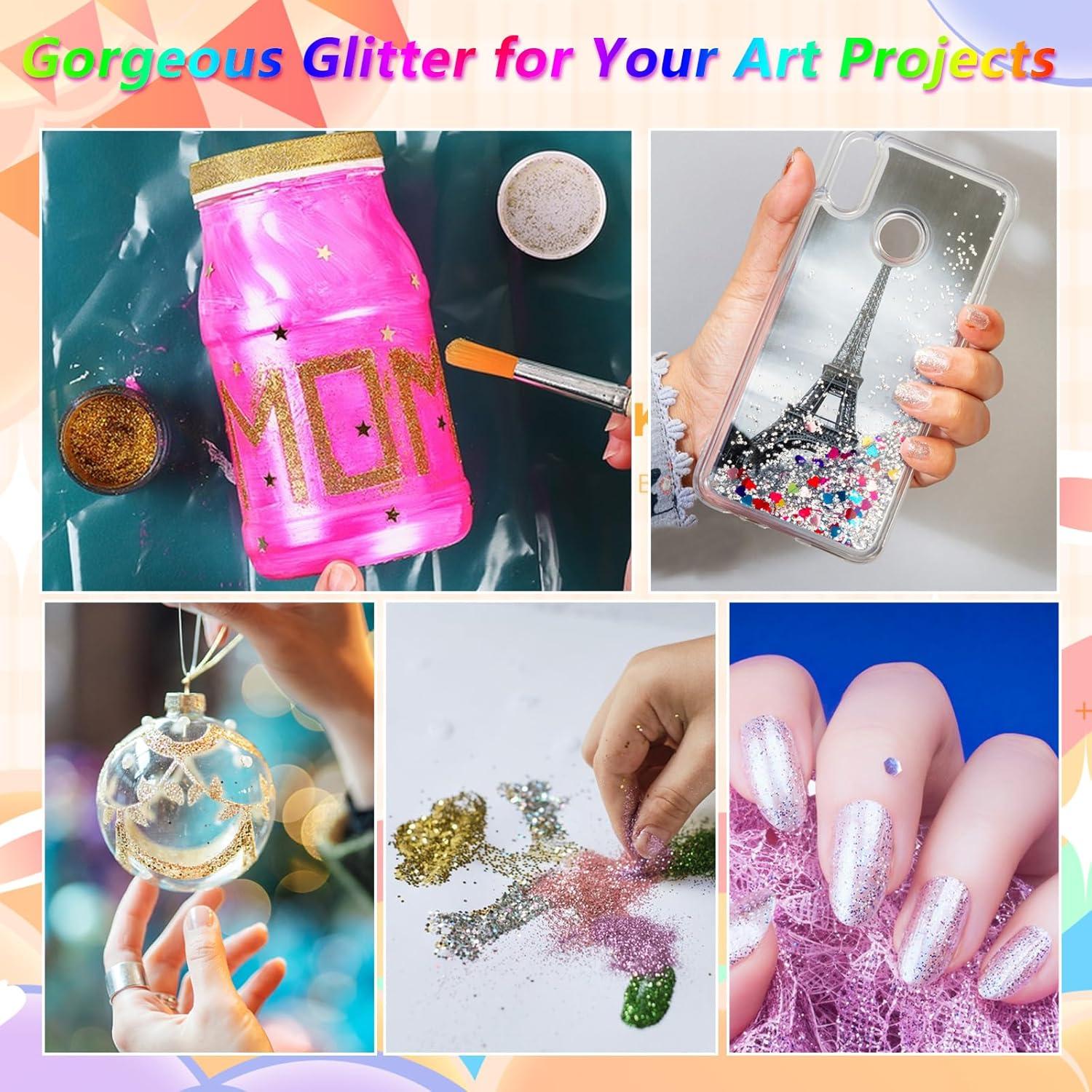 Kit de Tatuajes Temporales de Brillo Pakfung - 48 Colores y 209 Plantillas