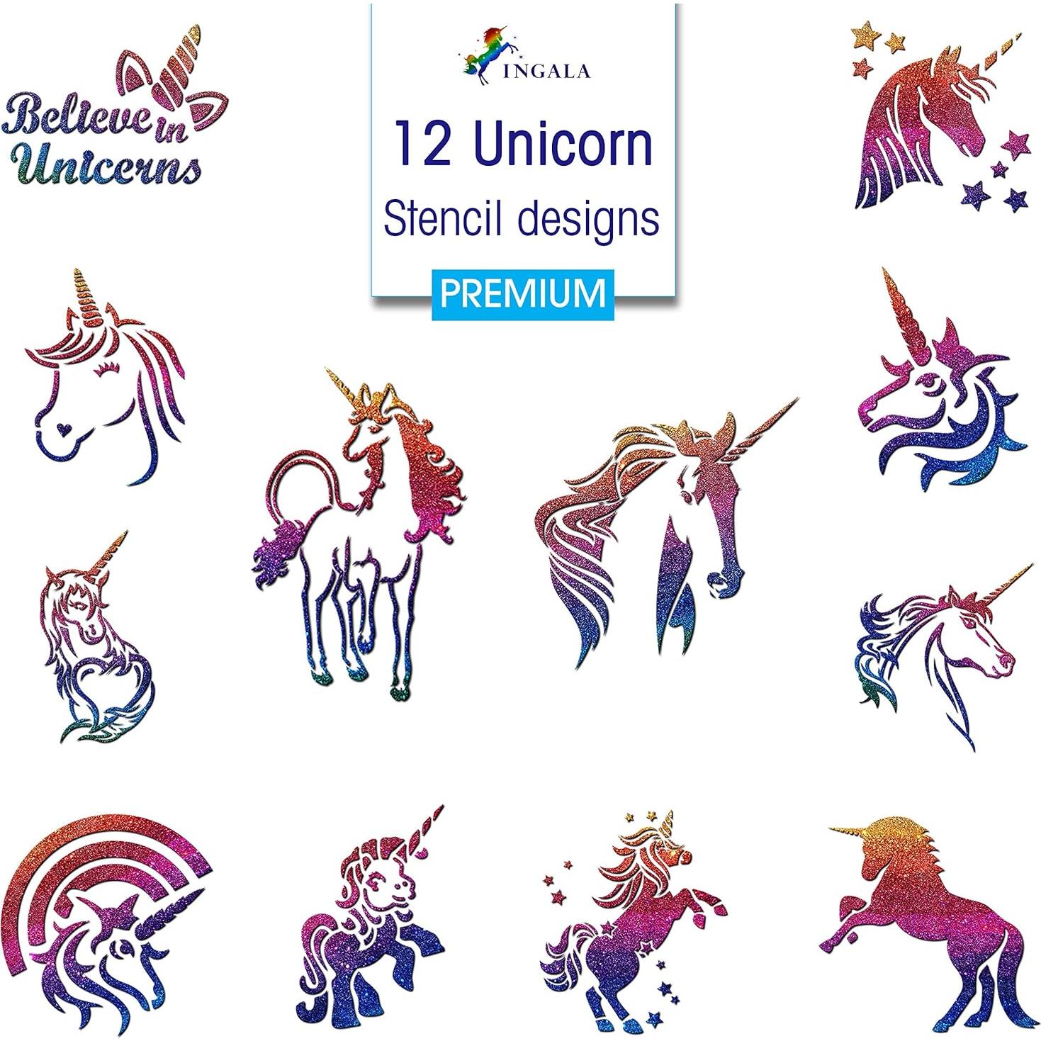 Conjunto de Tatuajes de Glitter Premium INGALA - 146 Diseños