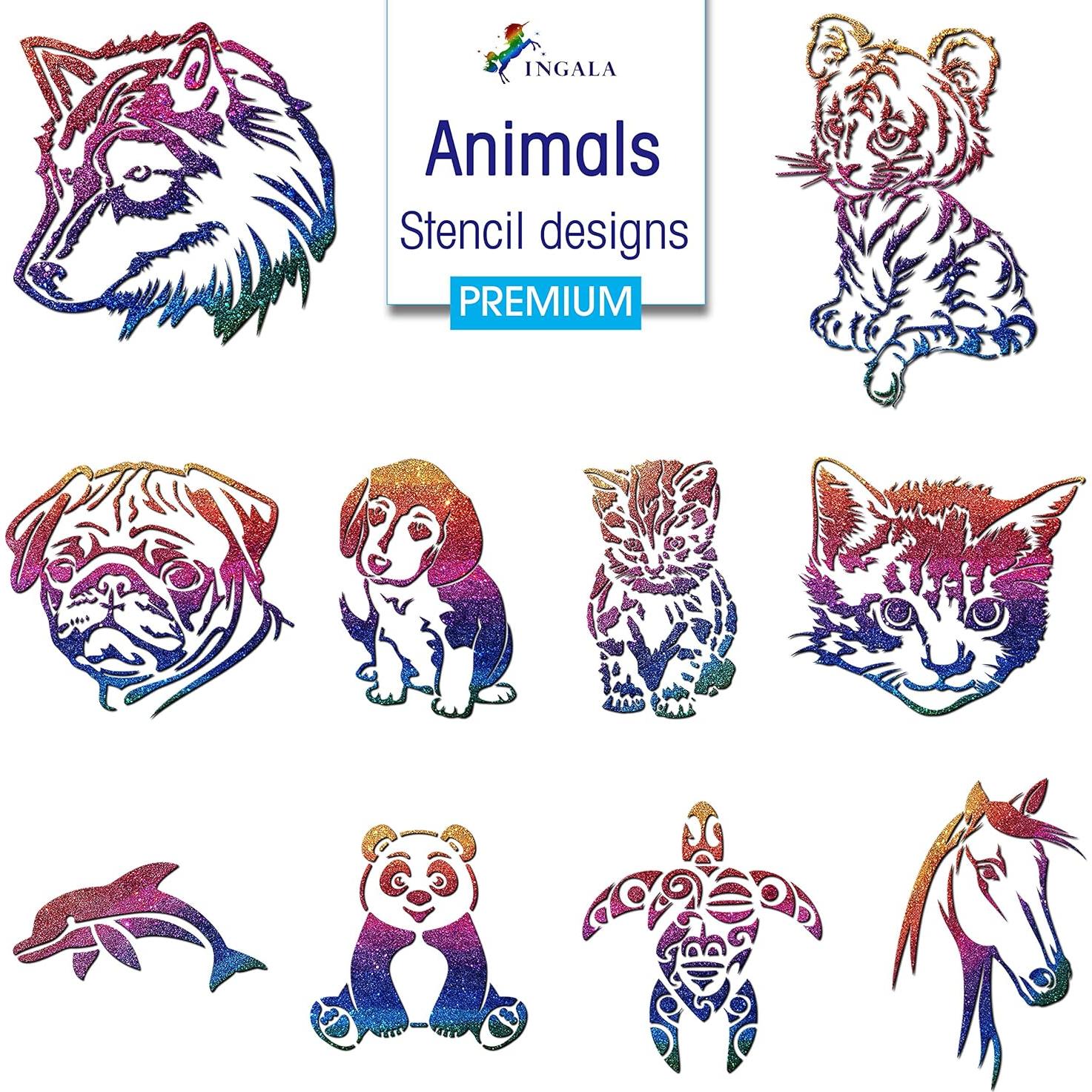 Conjunto de Tatuajes de Glitter Premium INGALA - 146 Diseños