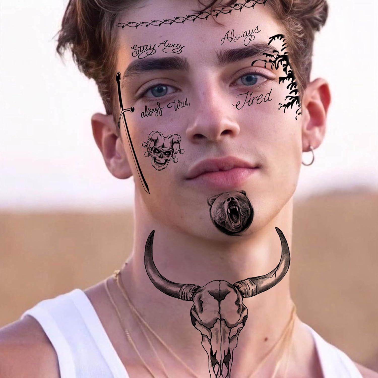 Set de 5 Tatuajes Temporales Halloween GOROMON para Adultos