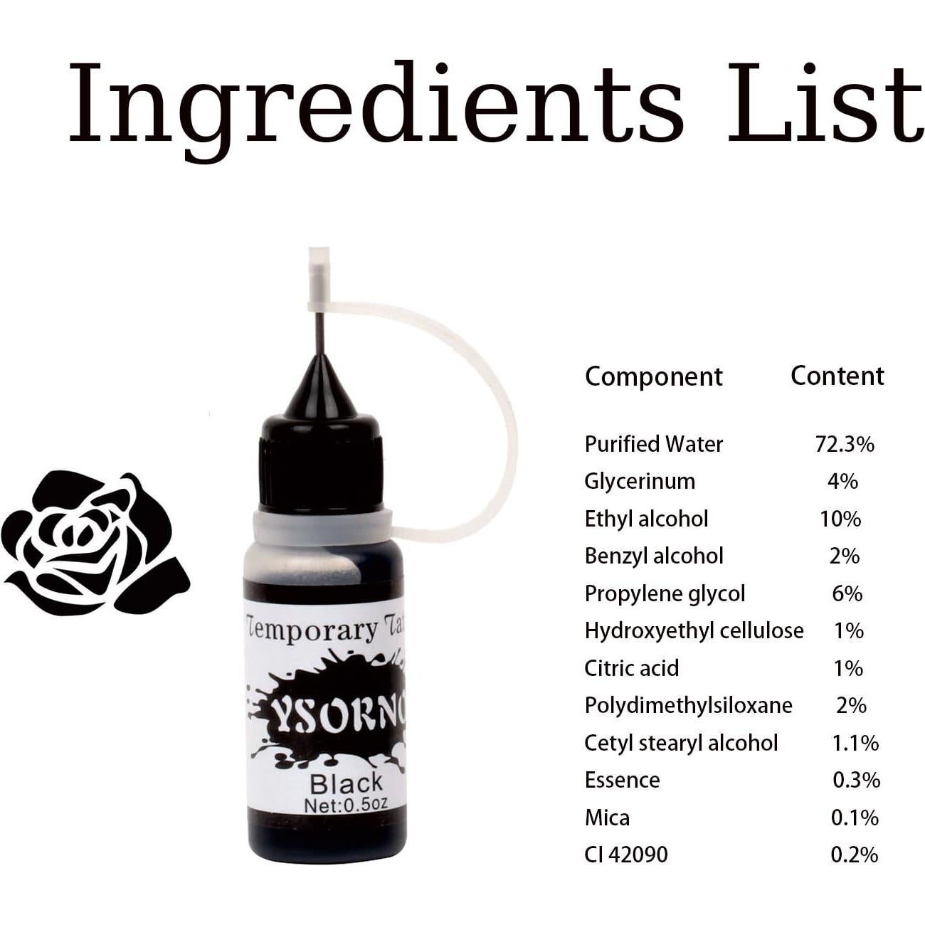 Kit de Tatuajes Temporales FTVLTAT - 12 Colores y 107 Plantillas