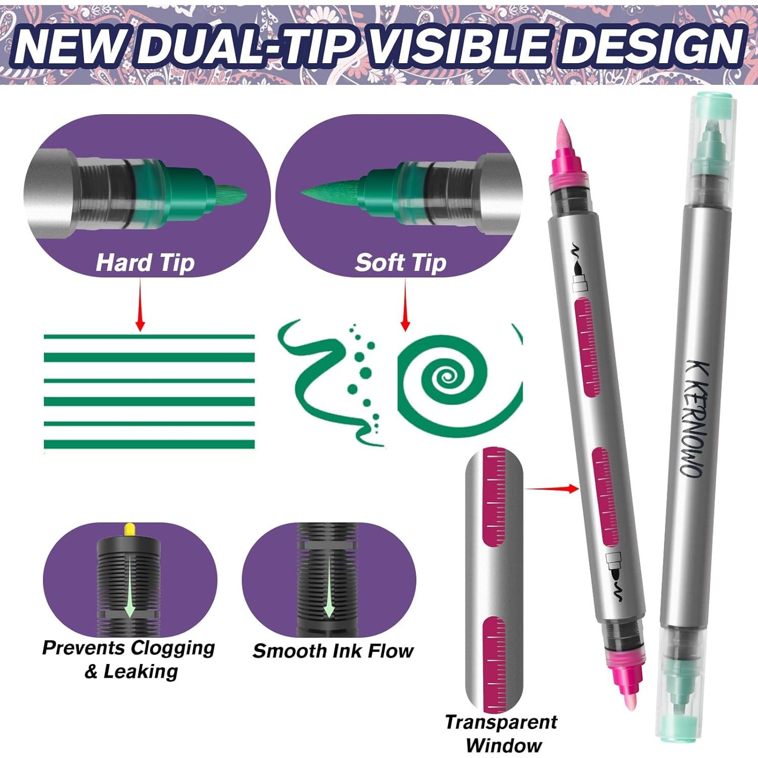 Kit de Tatuaje Temporal K KERNOWO - 18 Marcadores Resistentes al Agua