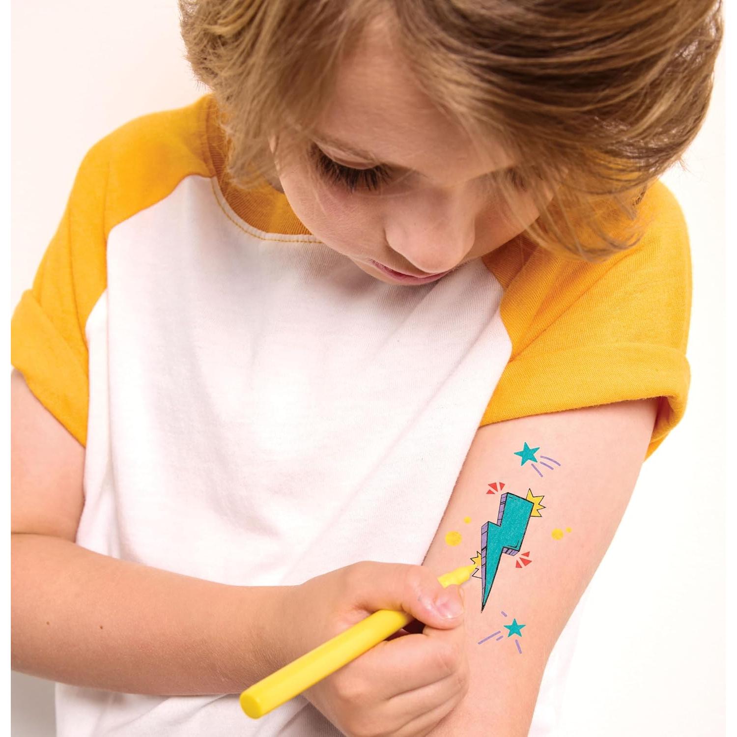 Kit de Tatuajes Temporales Creativity for Kids - 8 Marcadores DIY