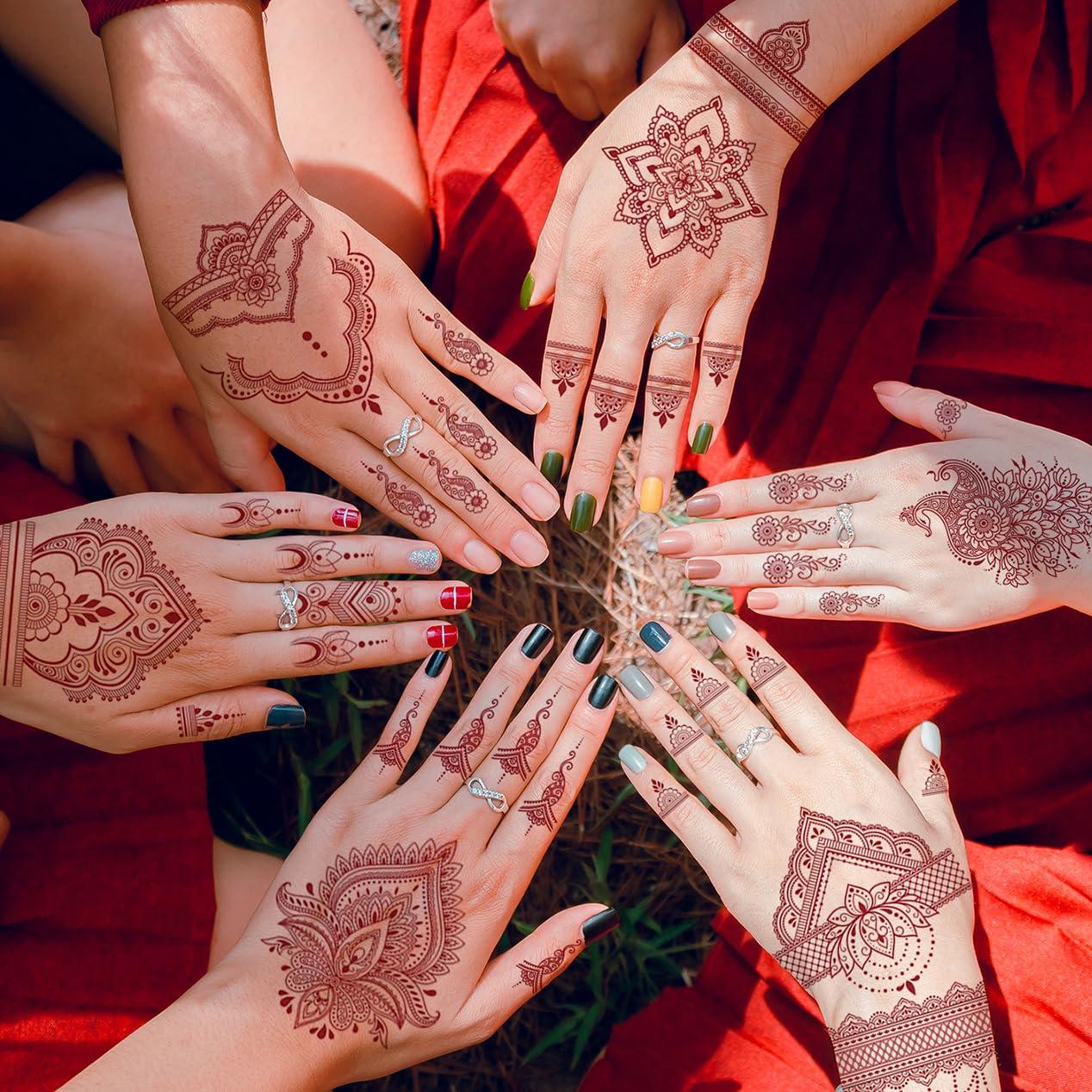 Kit de Tatuajes Temporales ChurlChurl - 9 Hojas Impermeables