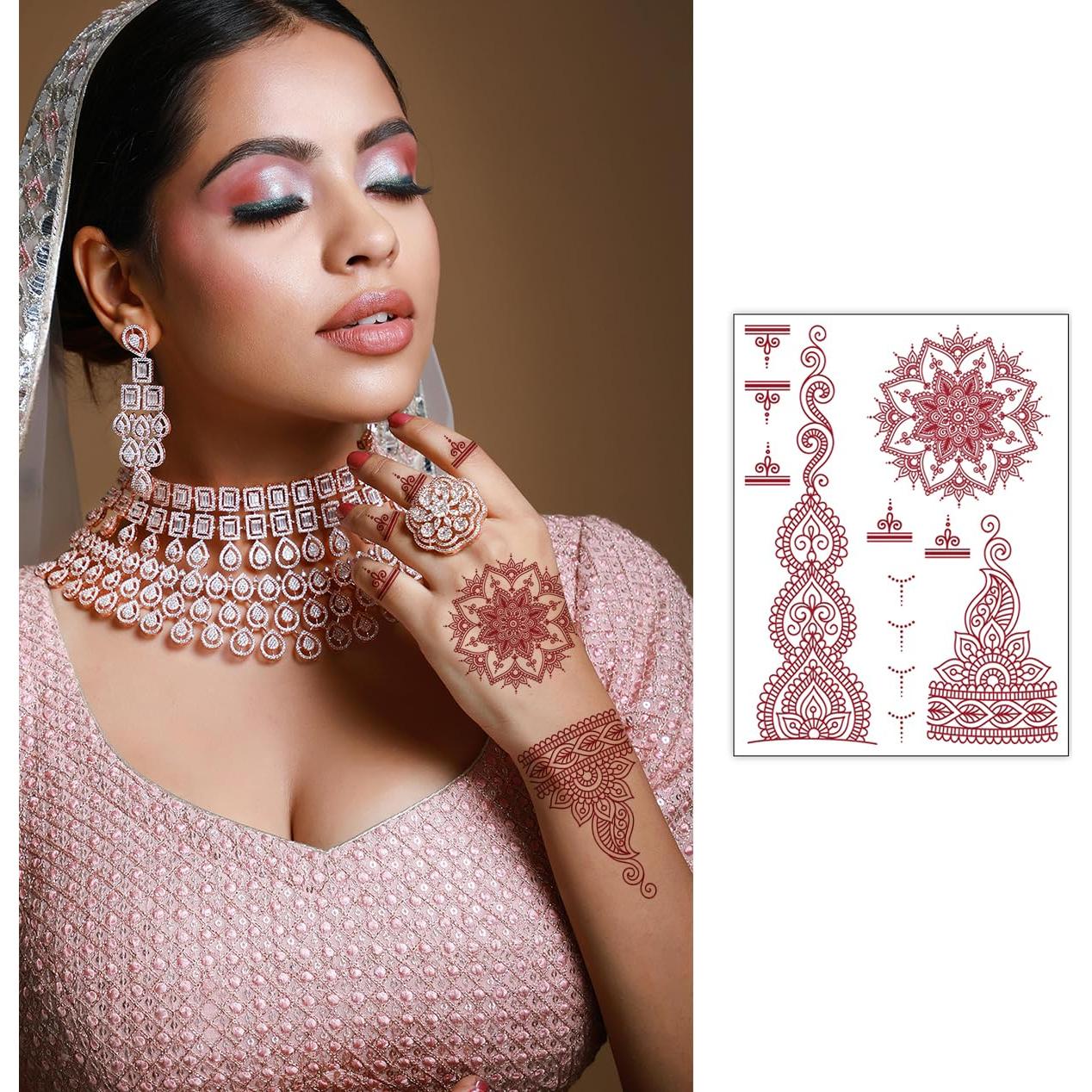 Kit de Tatuajes Temporales ChurlChurl - 9 Hojas Impermeables