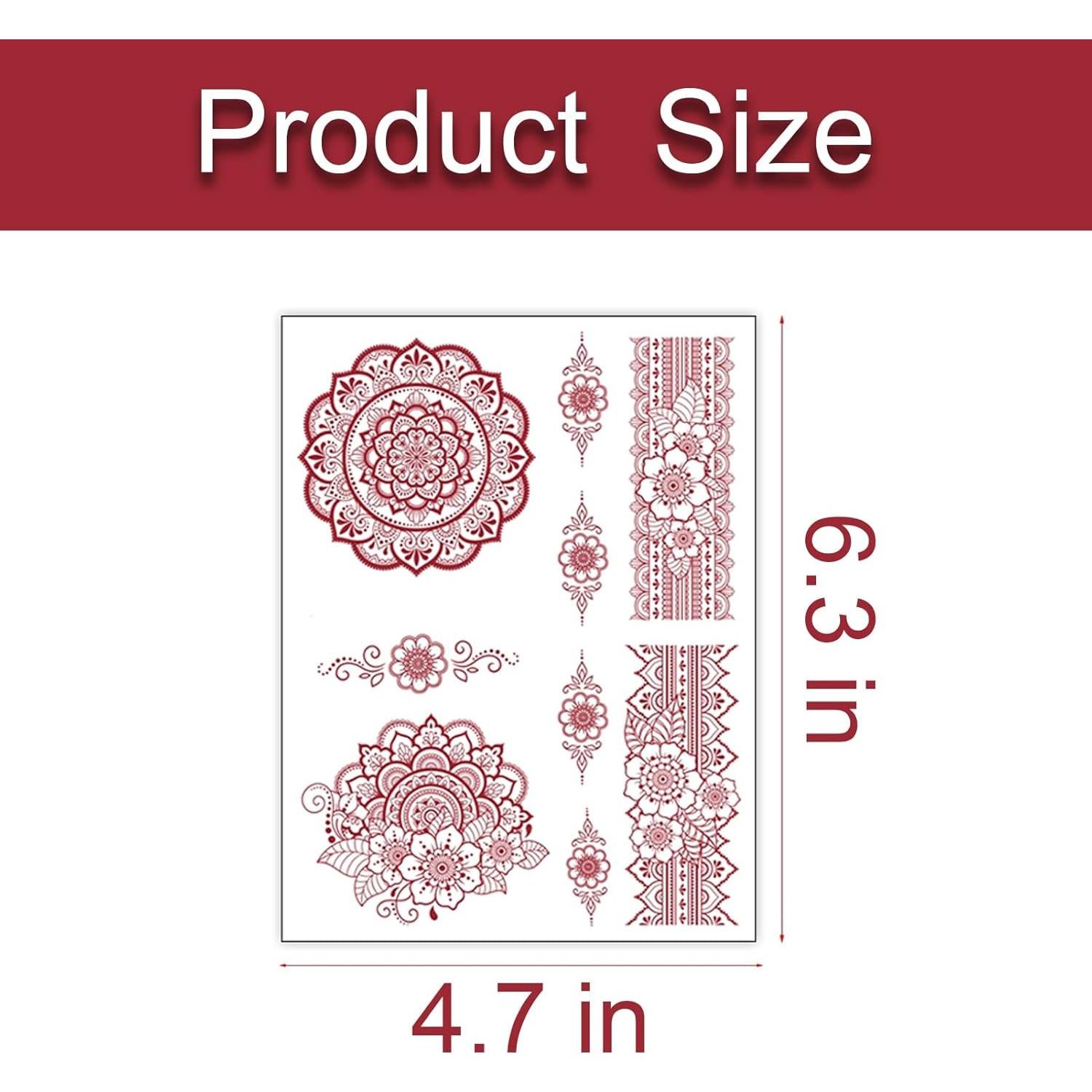 Kit de Tatuajes Temporales ChurlChurl - 9 Hojas Impermeables