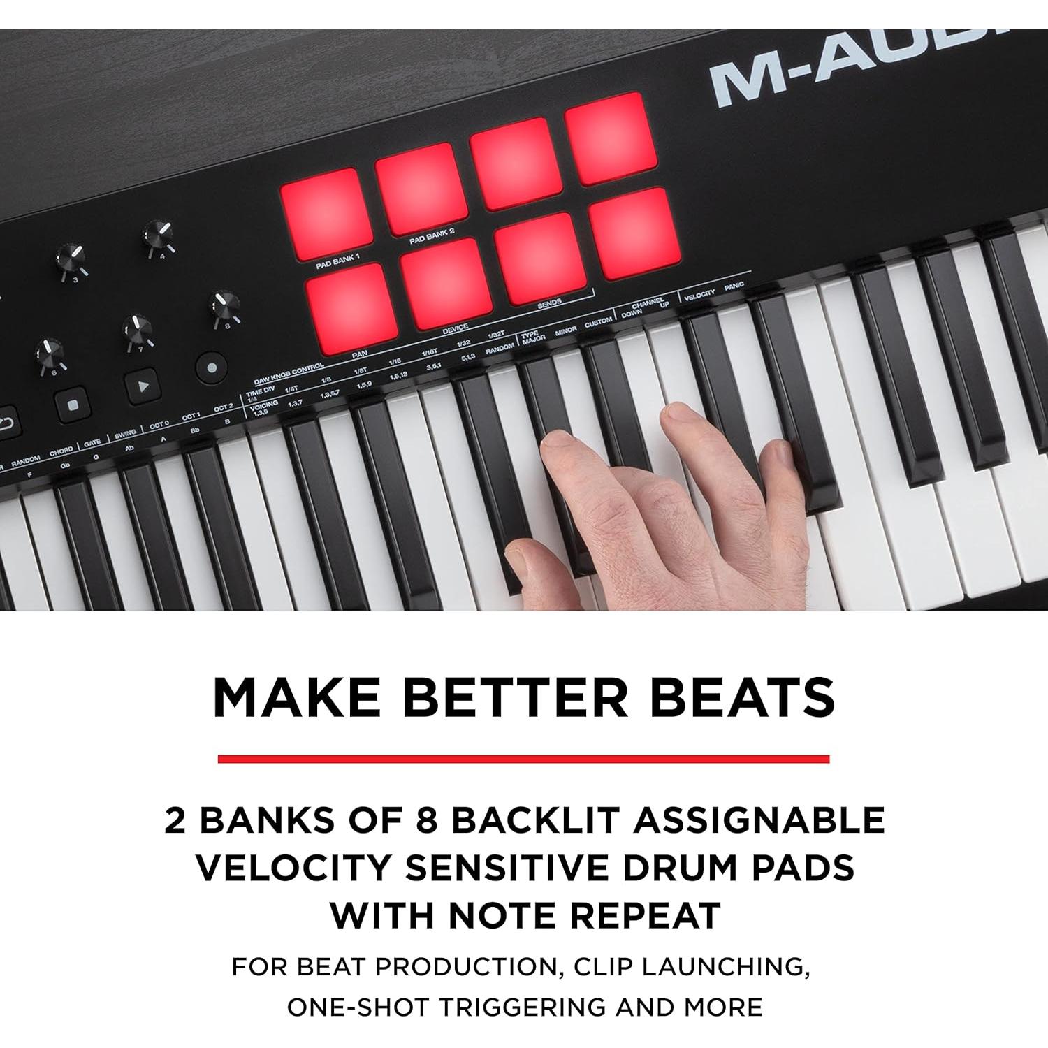 Controlador MIDI M-Audio Oxygen 61 MKV 61 Teclas USB