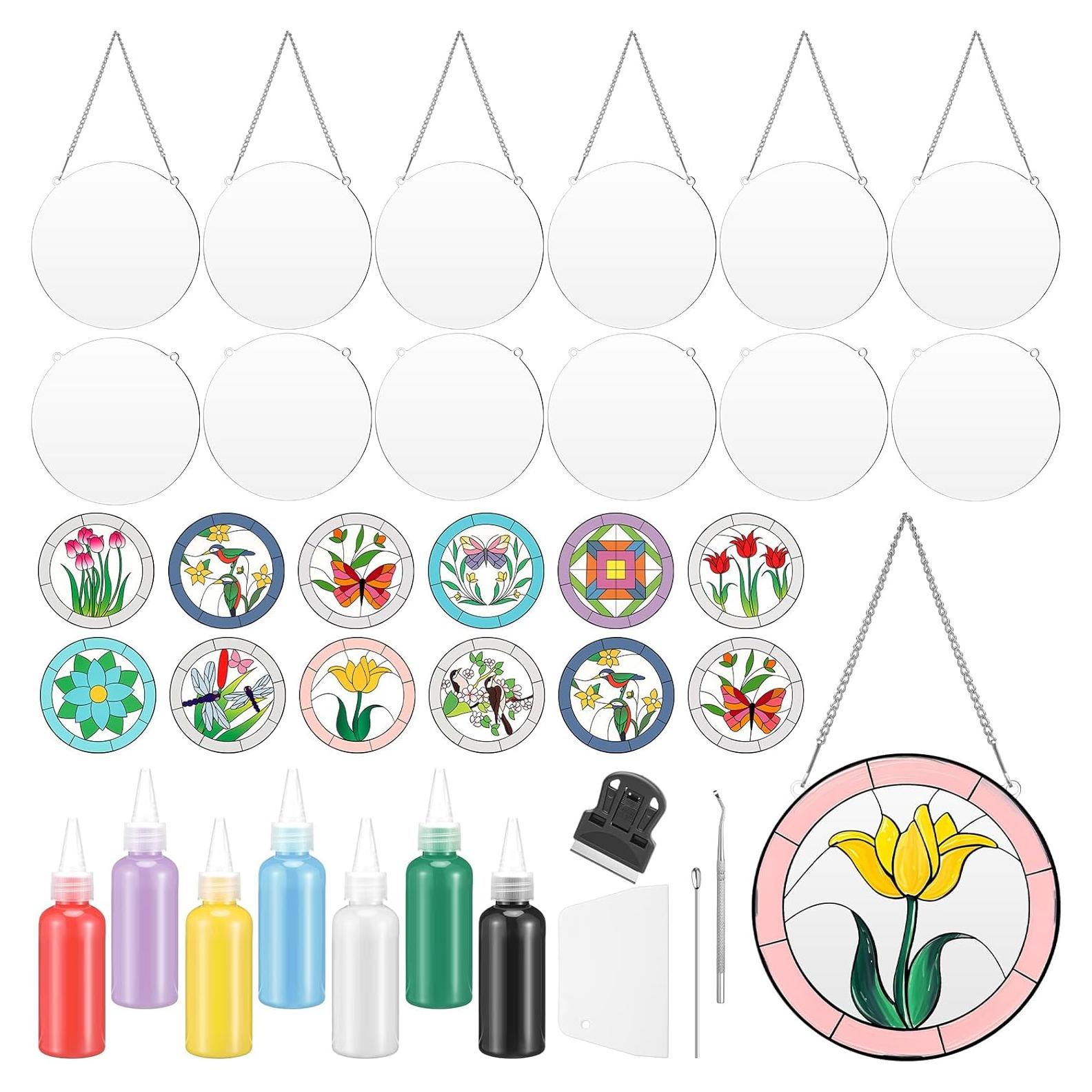 Kit de Pintura para Vidrio Templado Watersay 47 Piezas DIY