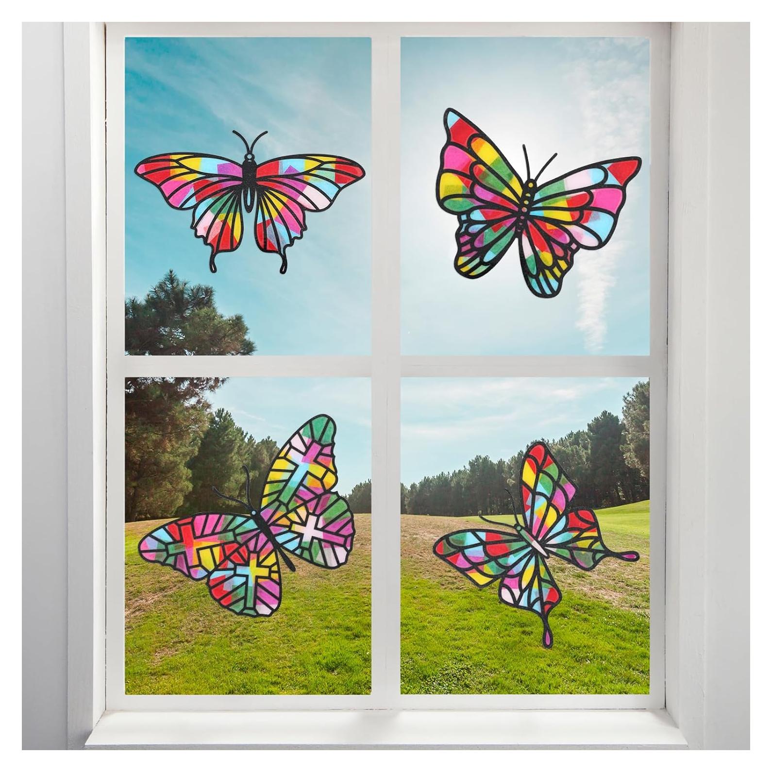 Kit de Manualidades de Papel Yeaqee 24 Piezas Mariposa