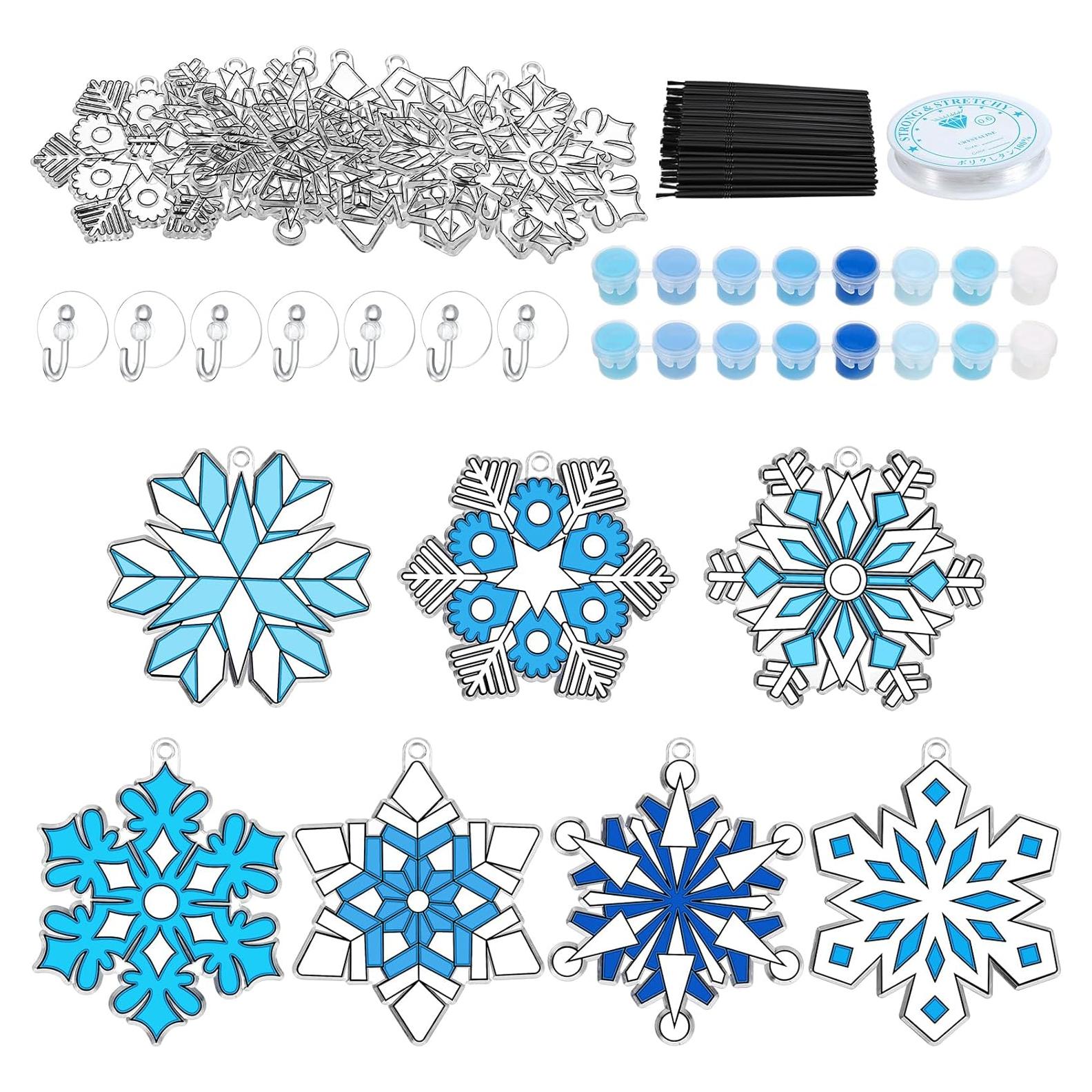 Kit de Manualidades Poen 28 Atrapasoles Copo de Nieve DIY