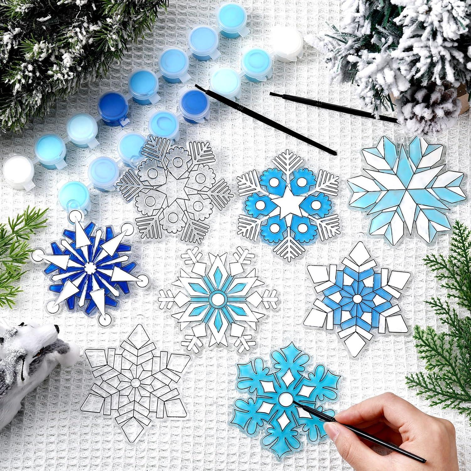 Kit de Manualidades Poen 28 Atrapasoles Copo de Nieve DIY