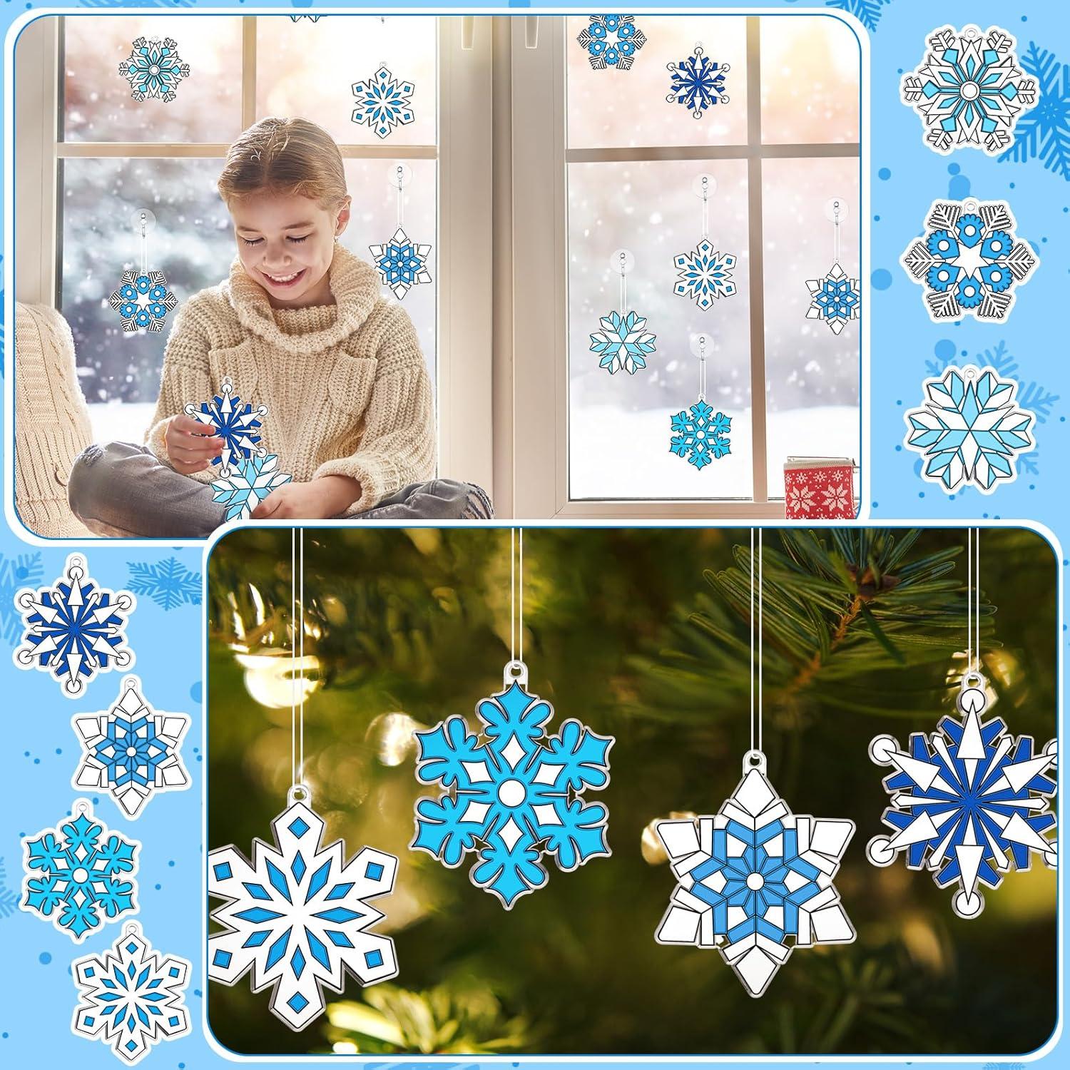 Kit de Manualidades Poen 28 Atrapasoles Copo de Nieve DIY