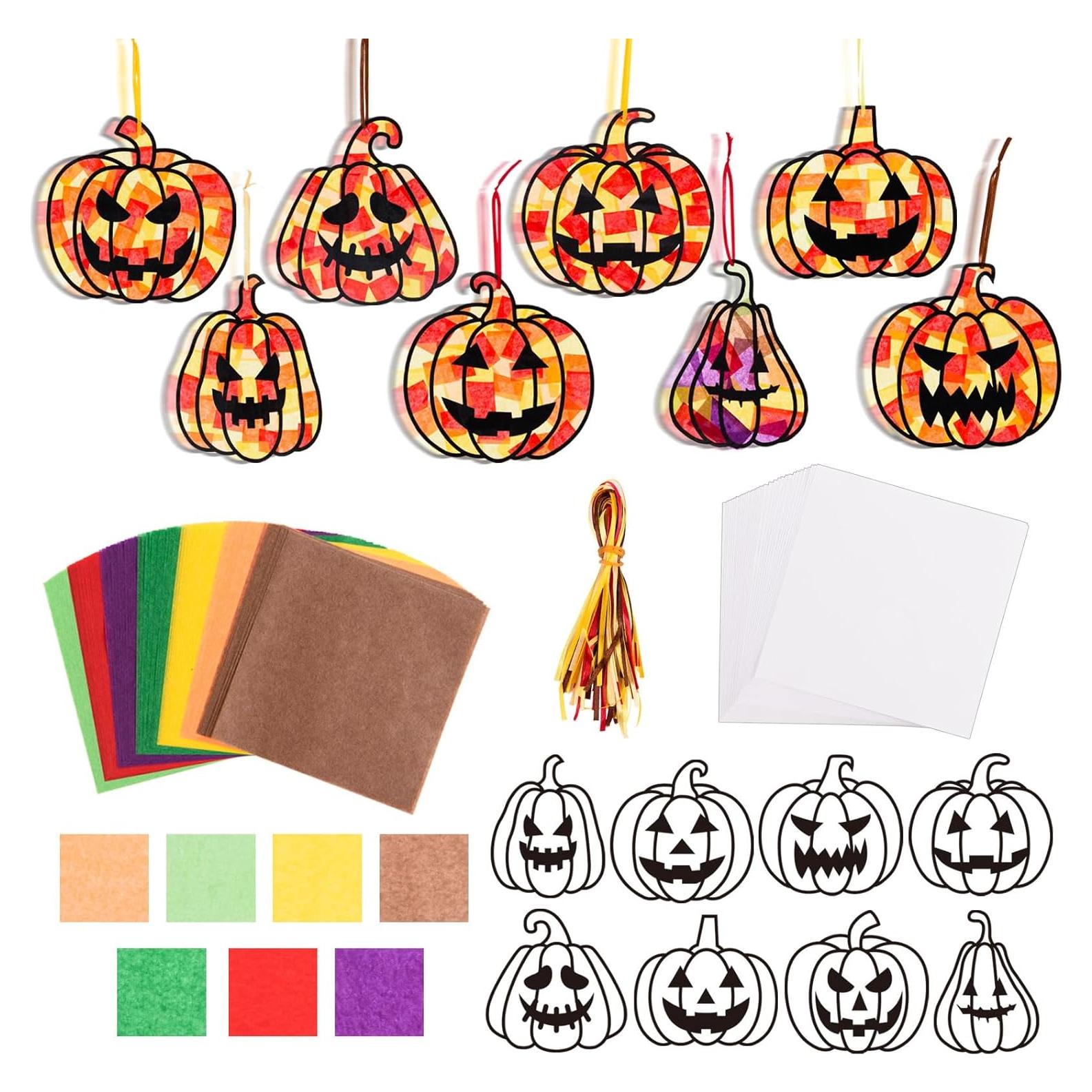 Kit de Manualidades de Calabaza MixTeach - 32 Piezas DIY Halloween