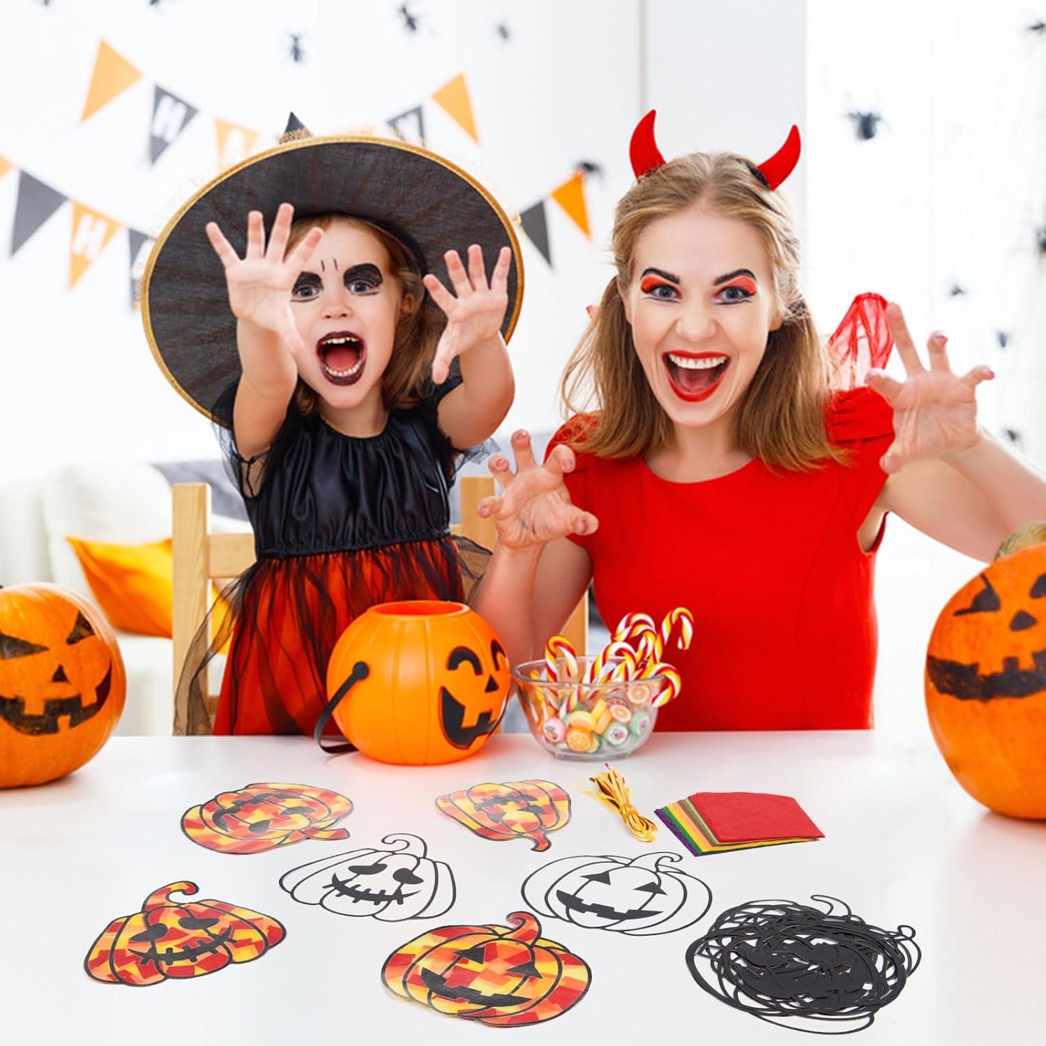 Kit de Manualidades de Calabaza MixTeach - 32 Piezas DIY Halloween