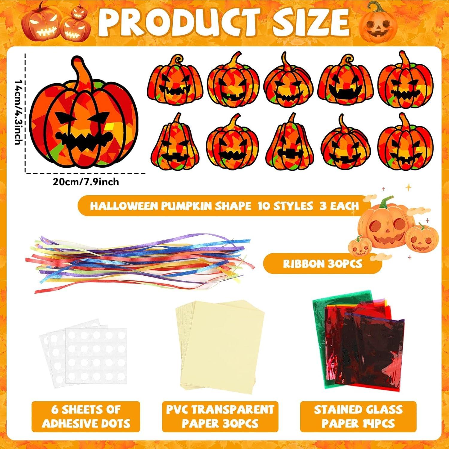 Kit de Manualidades Halloween Lonfliness 30 Piezas Calabaza