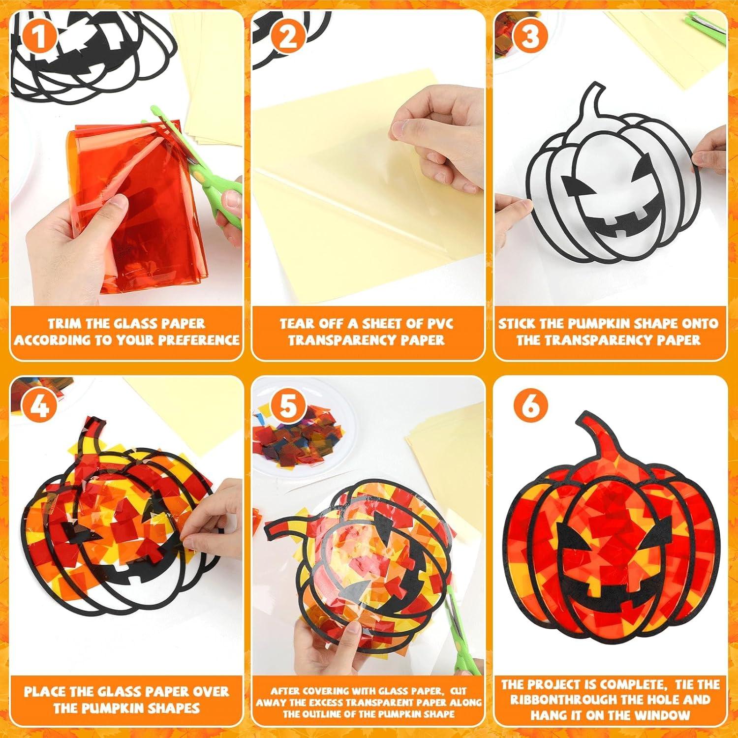 Kit de Manualidades Halloween Lonfliness 30 Piezas Calabaza