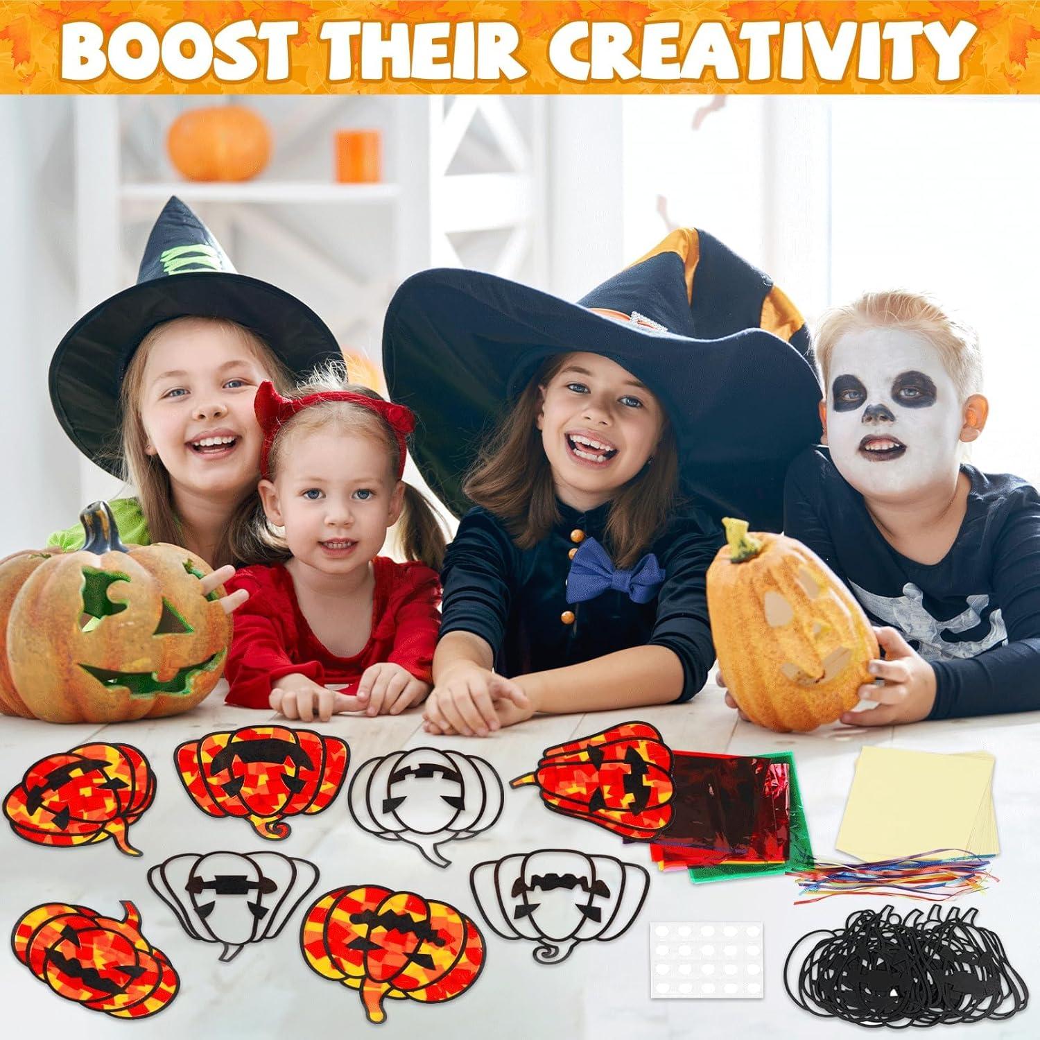 Kit de Manualidades Halloween Lonfliness 30 Piezas Calabaza