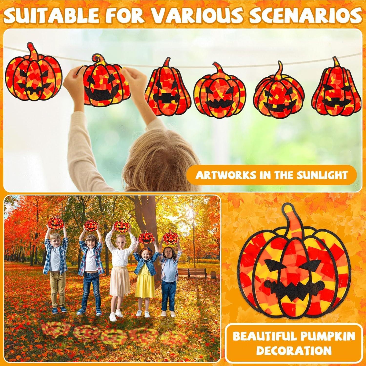 Kit de Manualidades Halloween Lonfliness 30 Piezas Calabaza