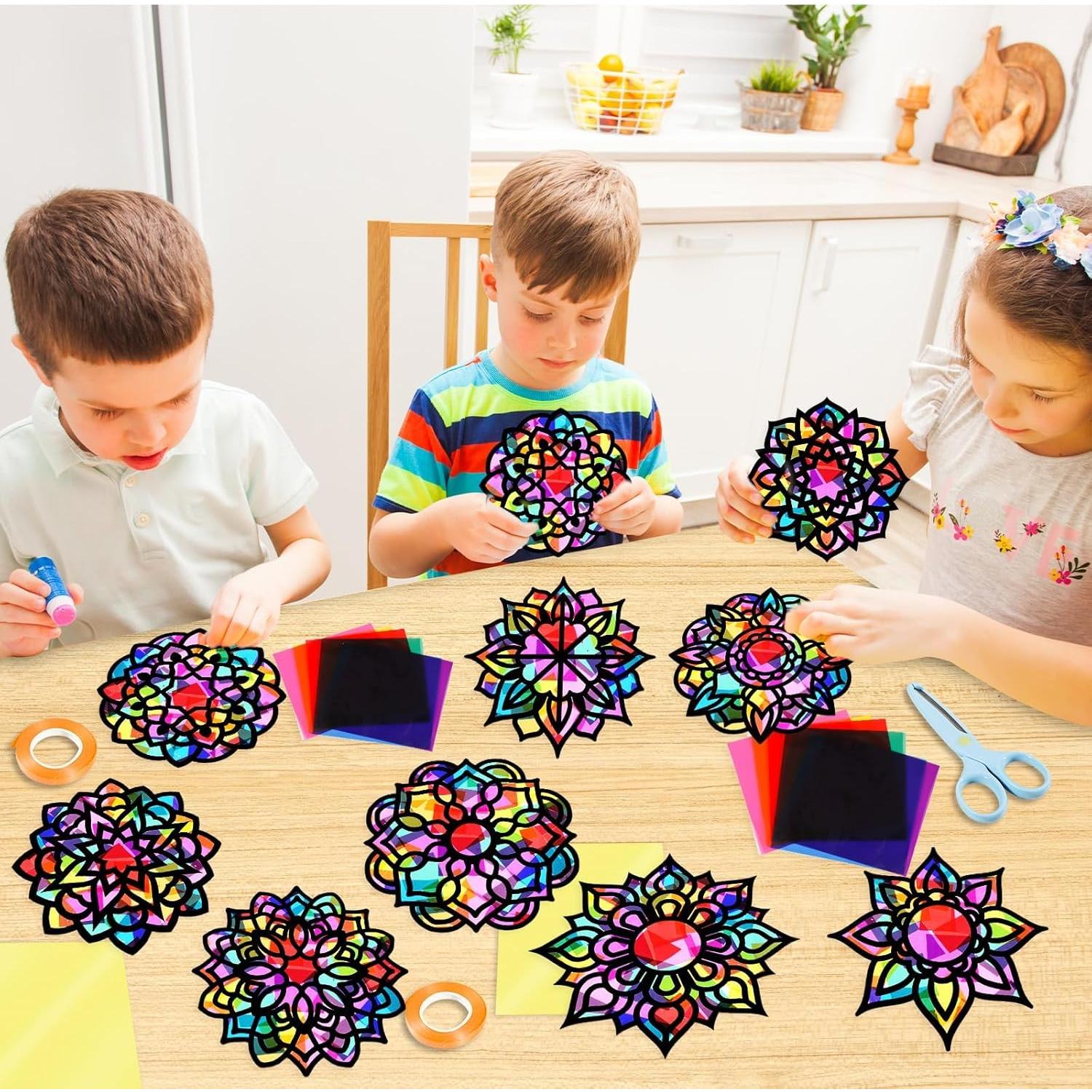 Kit de Manualidades FunCharm Suncatcher Mandala 36 Piezas