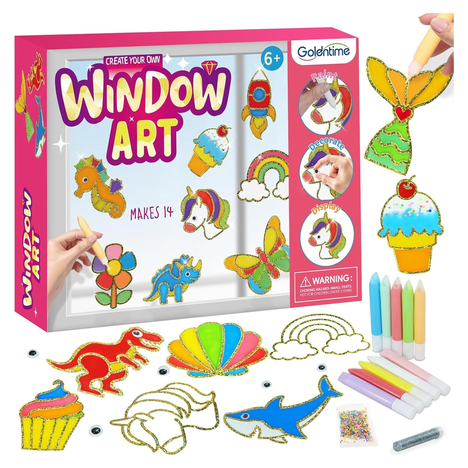 Kit de Manualidades de Ventana Goldentime para Niños 6+ Años