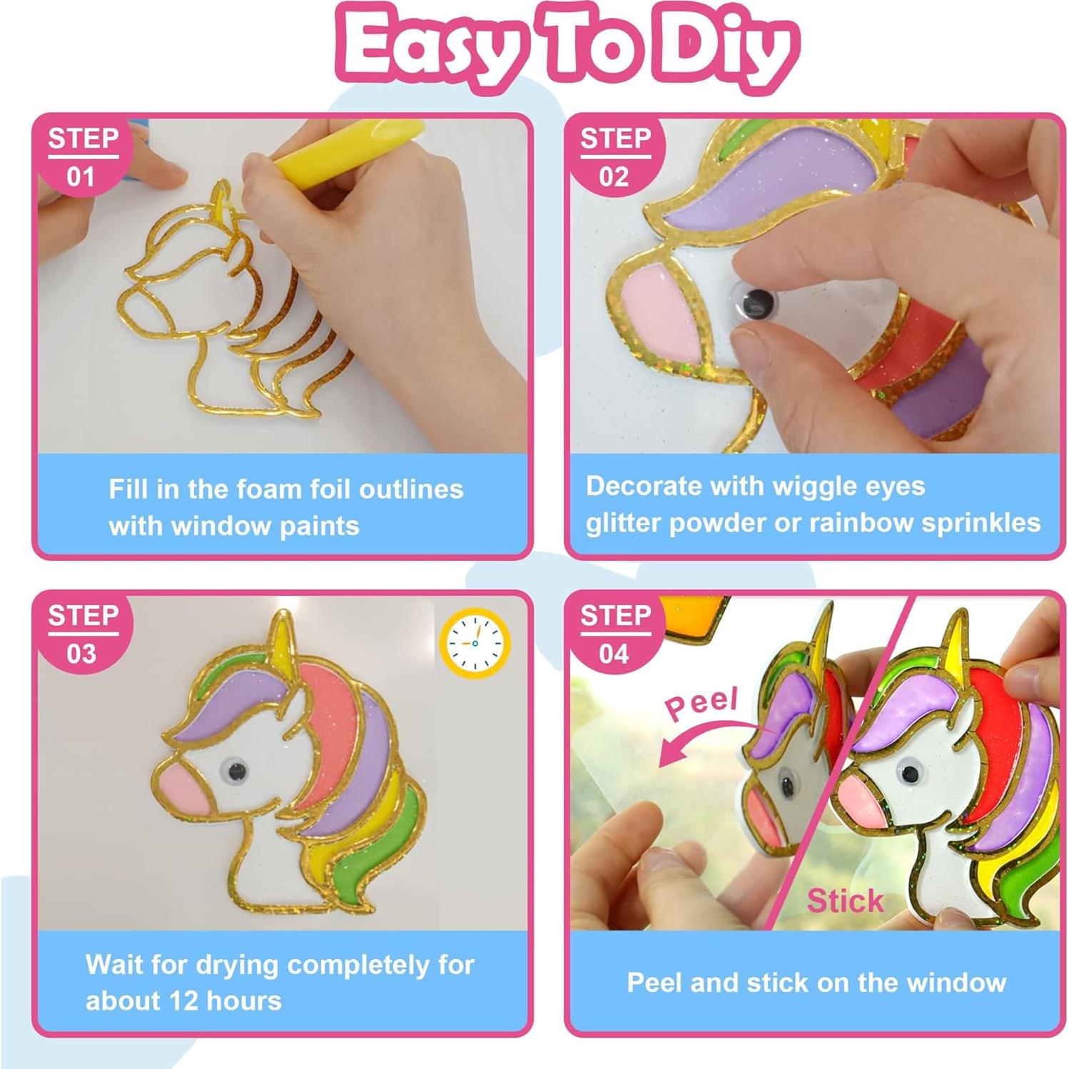 Kit de Manualidades de Ventana Goldentime para Niños 6+ Años