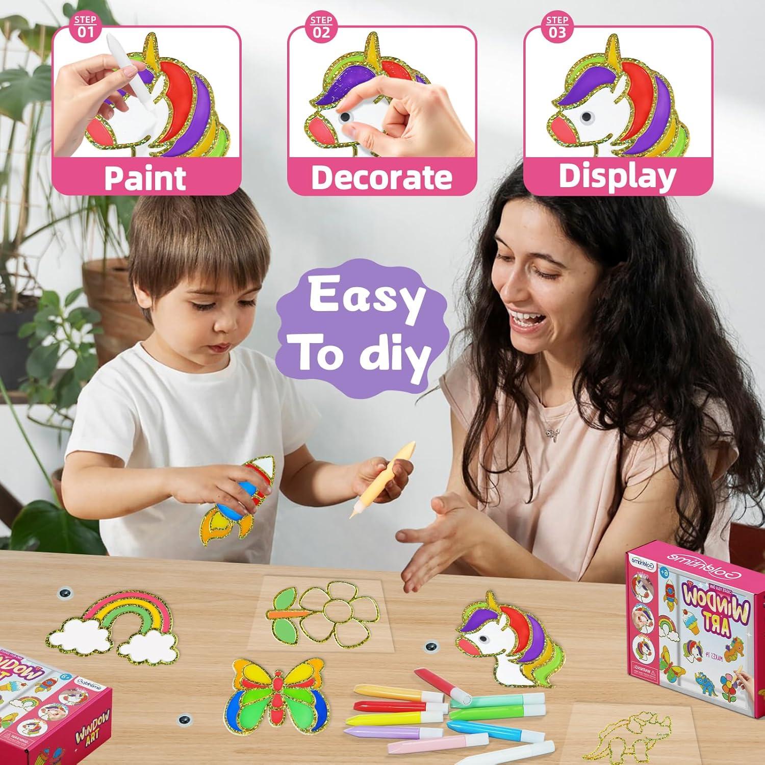 Kit de Manualidades de Ventana Goldentime para Niños 6+ Años